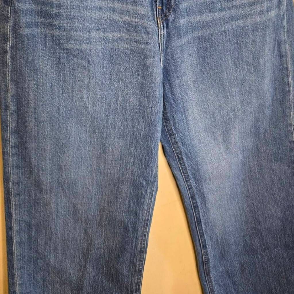 H&M H&M Women’s Blue Straight Wide Leg Jeans Size 10 High Rise D Size 32" / US 10 / IT 46 - 8 Thumbnail
