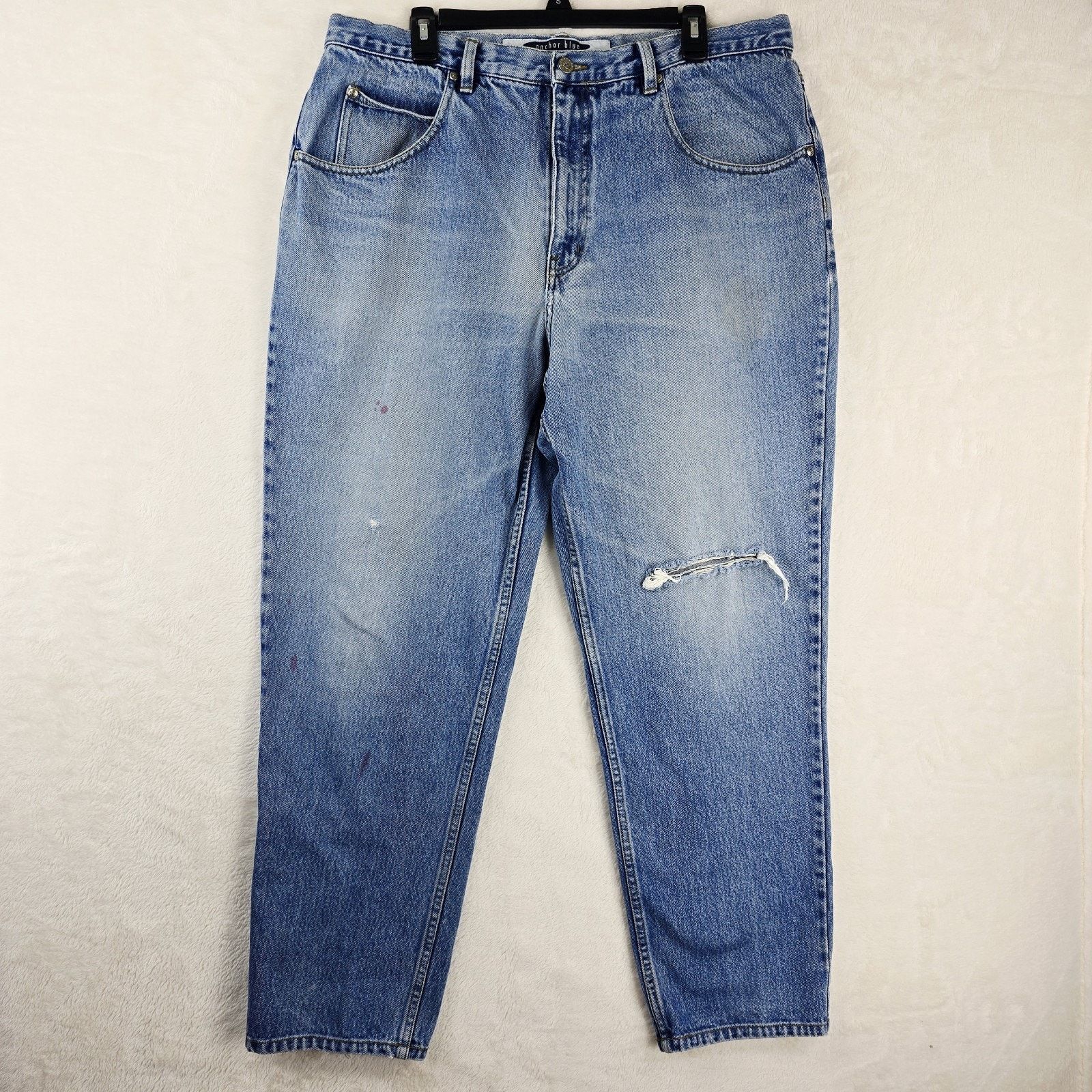 Anchor Blue Vintage Anchor Blue Loose Jeans 40x32 Fits 39x30 Baggy Size US 40 / EU 56 - 2 Thumbnail
