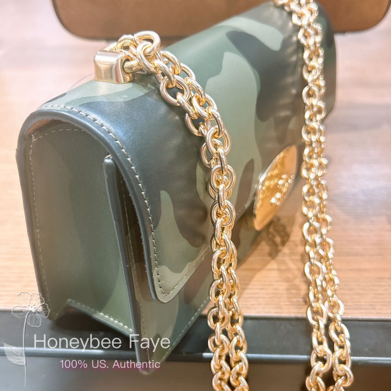 Coach NWT Coach Eliza Flap Crossbody Bag With Camo Print CV948 Size ONE SIZE - 5 Thumbnail