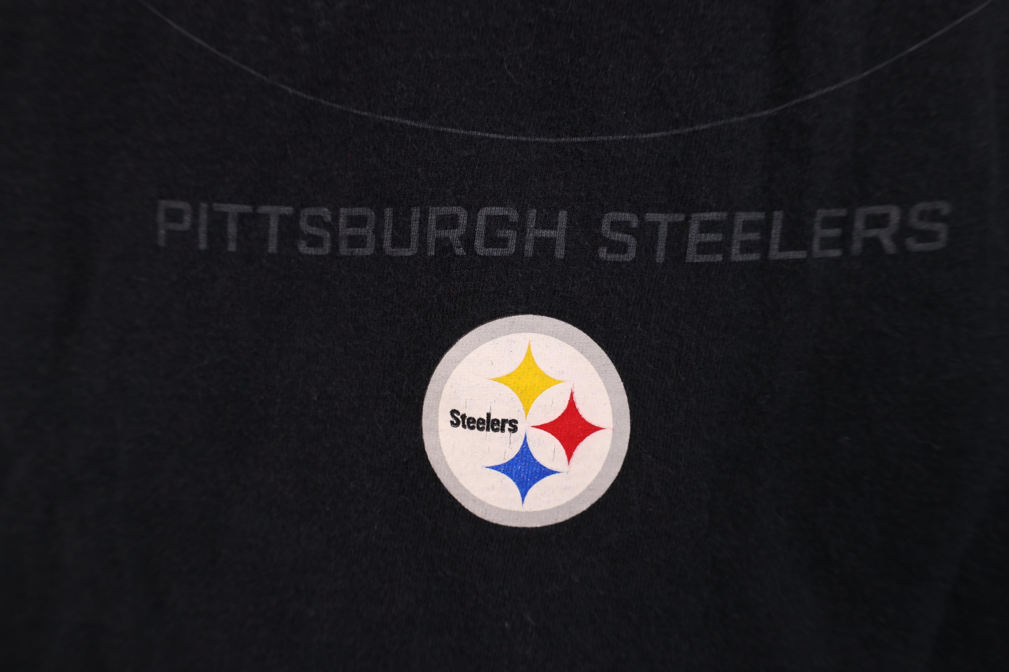 Nike Nike Faded Pittsburgh Steelers Football Gloves T-Shirt Black Size US L / EU 52-54 / 3 - 6 Thumbnail