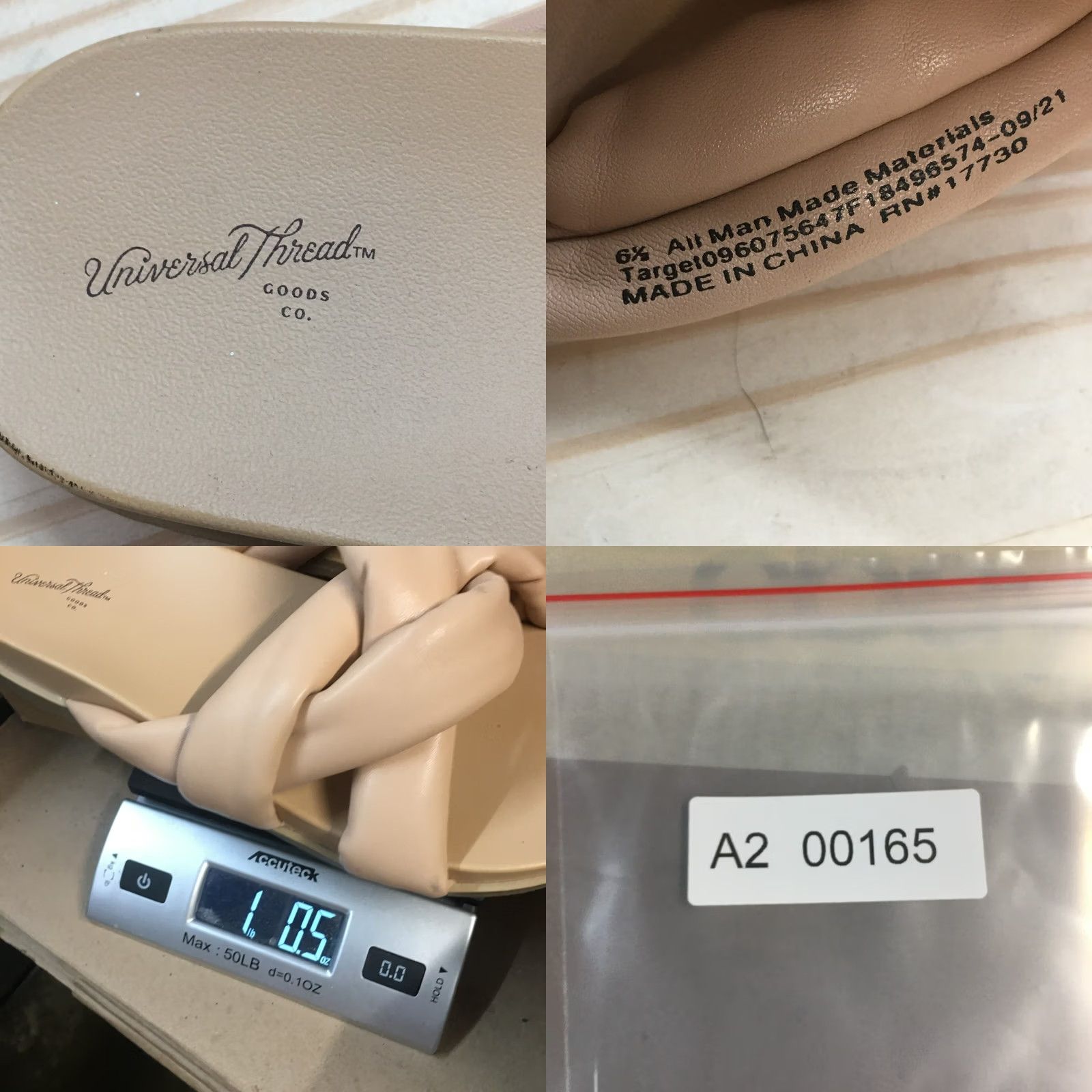 Vintage Universal Thread Sandal Womens 6.5 Cosette Padded Slide Beige Faux Leather Size US 7 / IT 37 - 9 Thumbnail