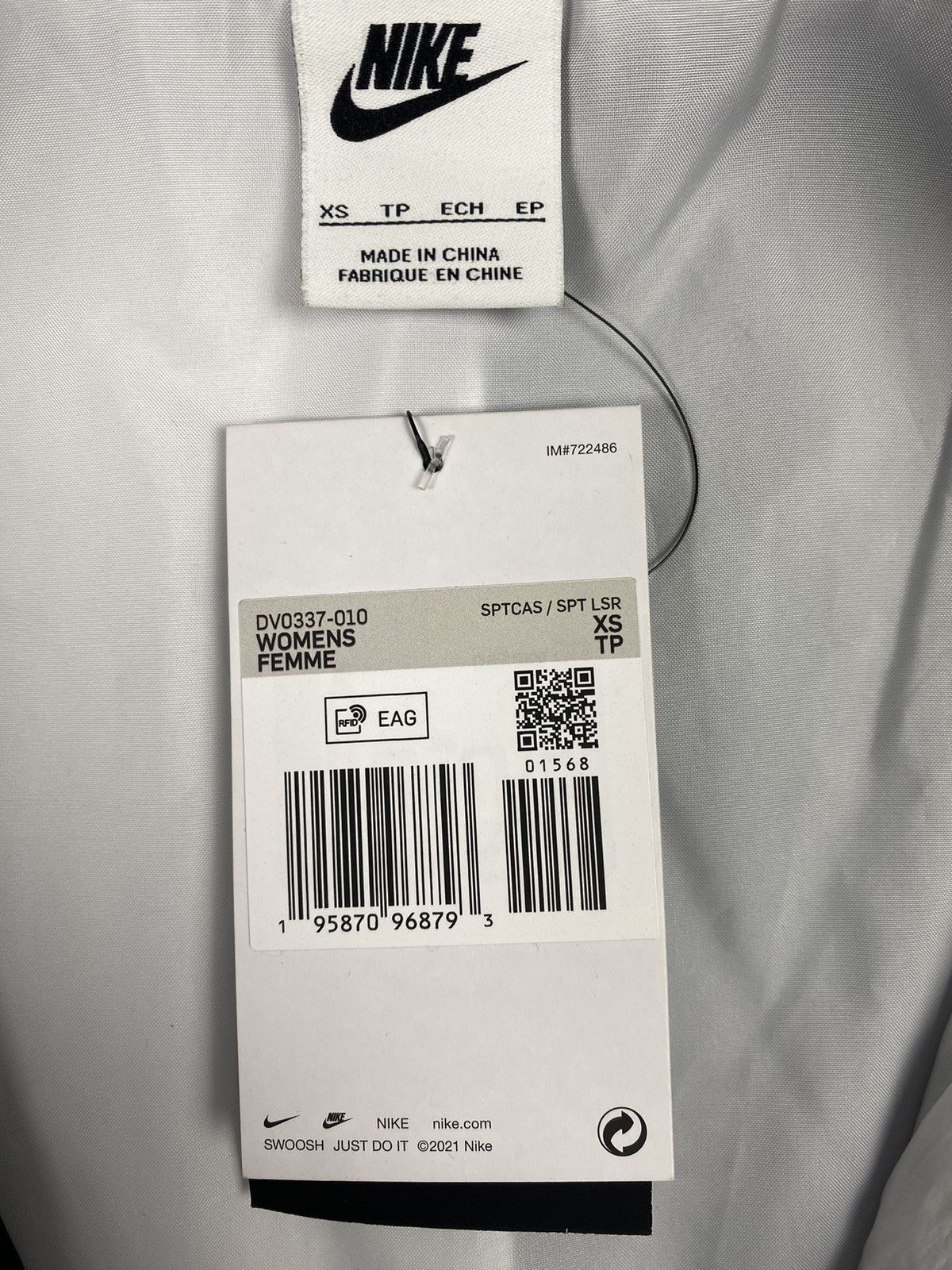 Nike New Nike Swoosh Big Logo Nylon Y2K Drill Jacket Bomber Size XS / US 0-2 / IT 36-38 - 16 Thumbnail
