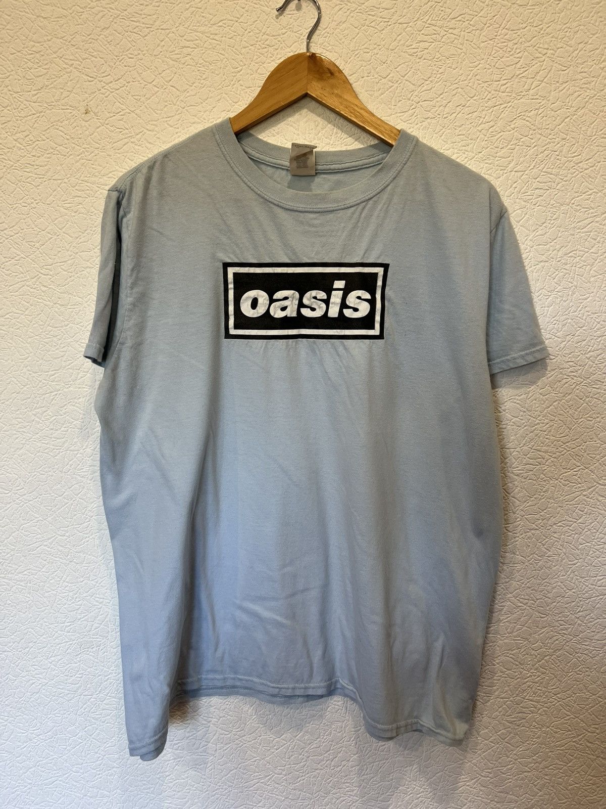 Fruit Of The Loom Oasis Definitely Maybe Blue T Shirt Tee Band Rock Size US L / EU 52-54 / 3 - 1 Thumbnail