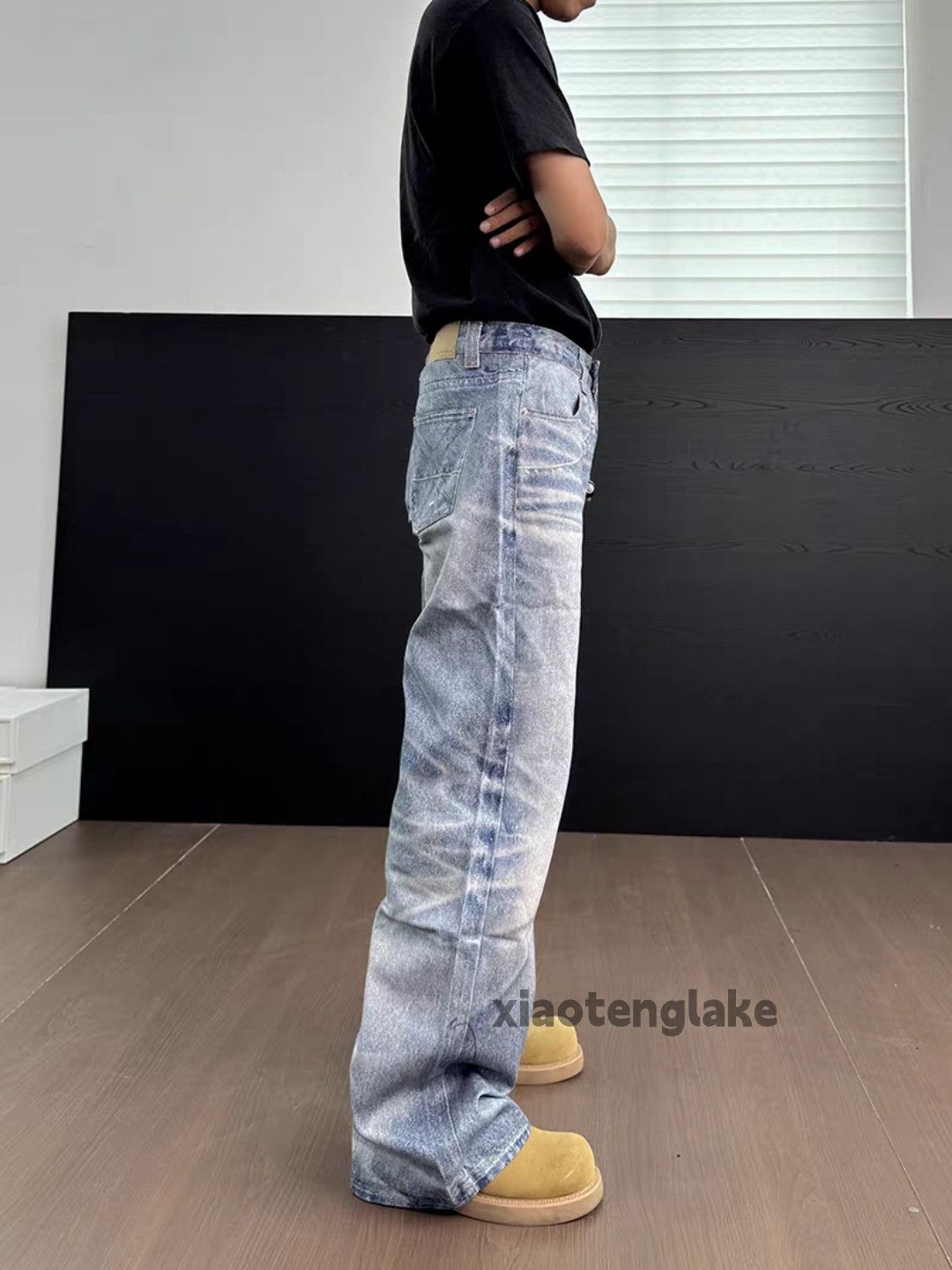 Jean ltx vintage washed faded loose baggy hiphop jeans Size US 28 / EU 44 - 9 Thumbnail