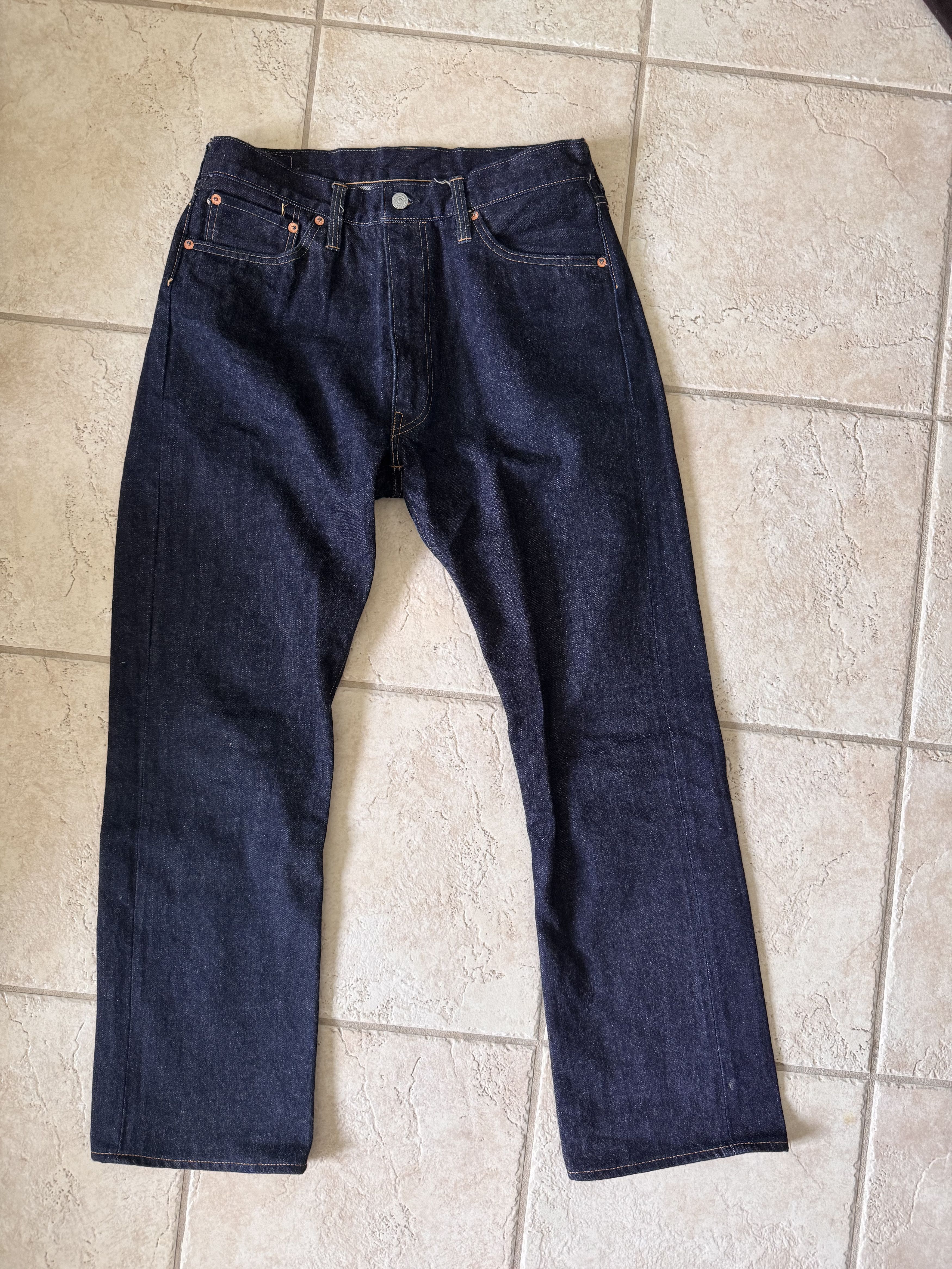 Sugar Cane Natural Indigo Selvedge Raw Denim Jeans