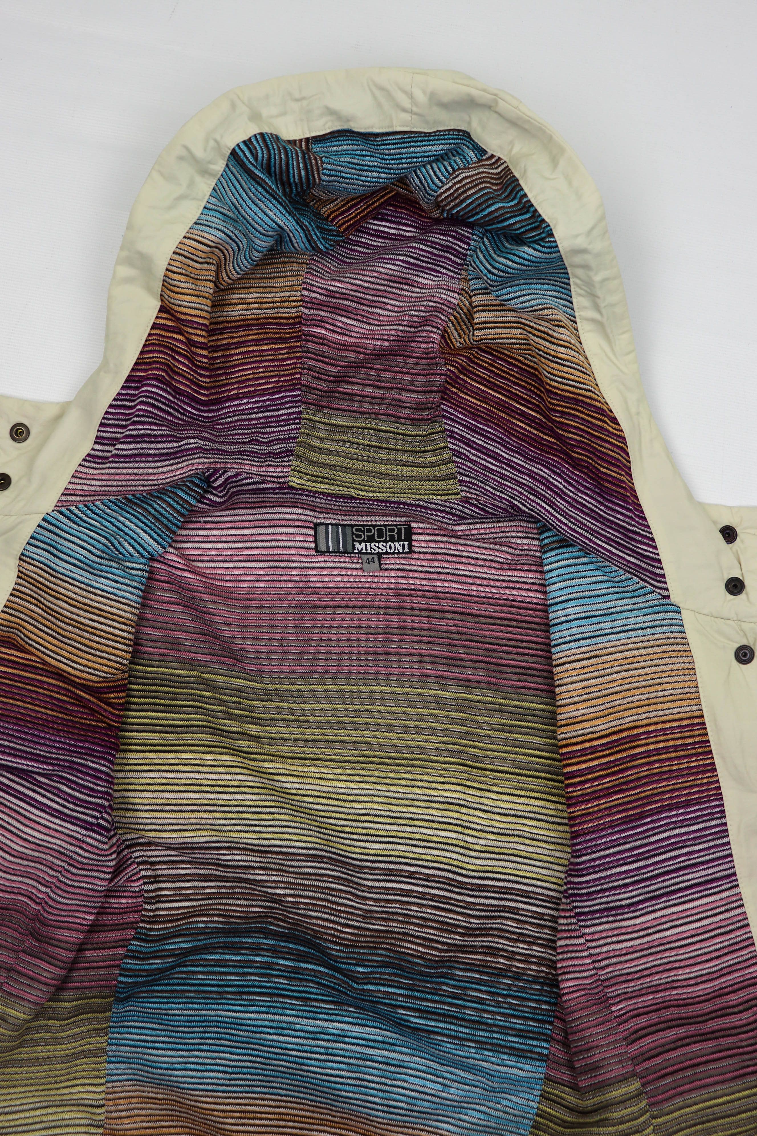 Missoni Missoni SPORT Vintage Cream White Hooded Belted Parka Jacket Size M / US 6-8 / IT 42-44 - 15 Thumbnail
