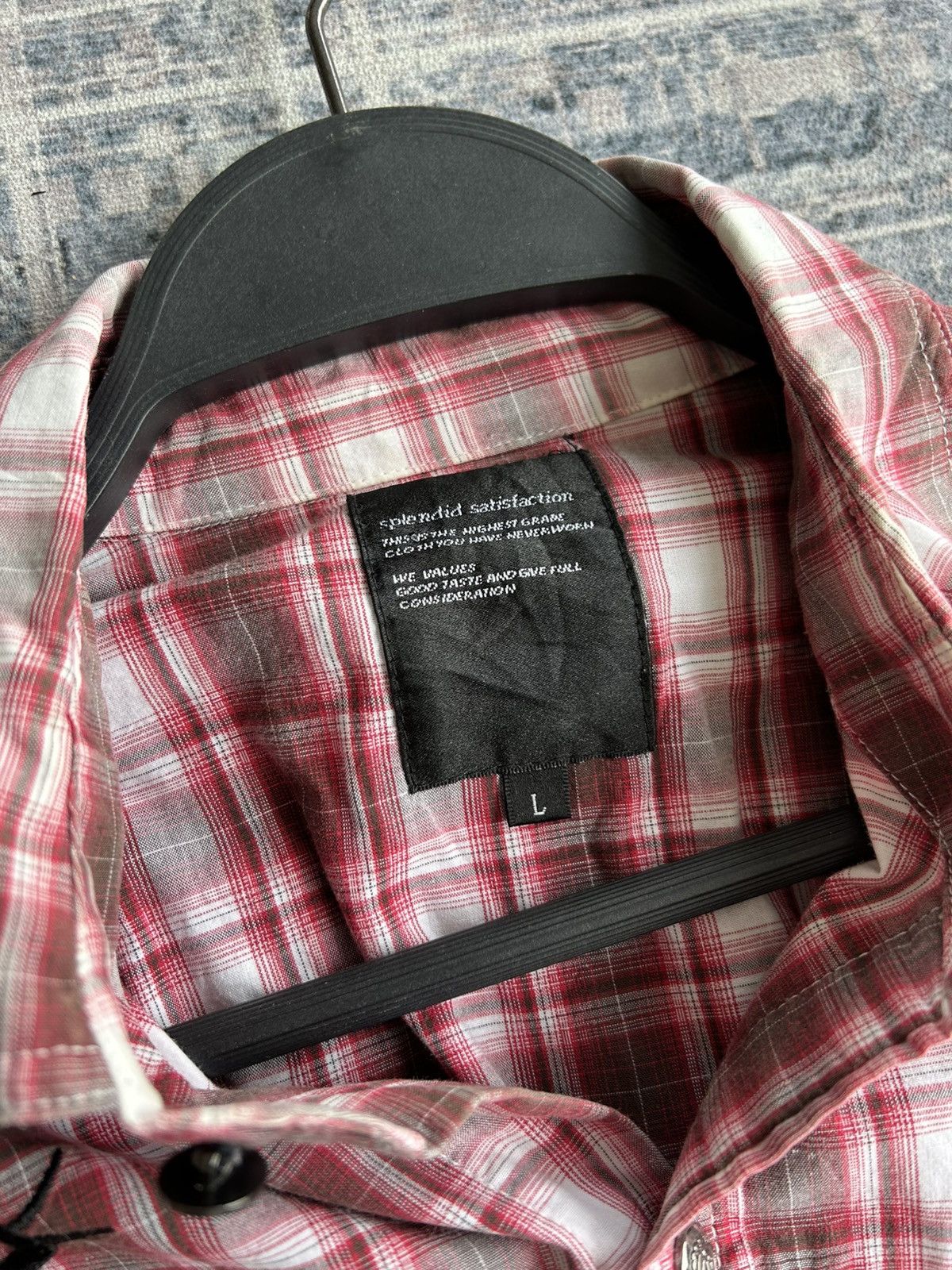 Japanese Brand Y2k Tattoo Embroidery Flannel Size US L / EU 52-54 / 3 - 14 Thumbnail