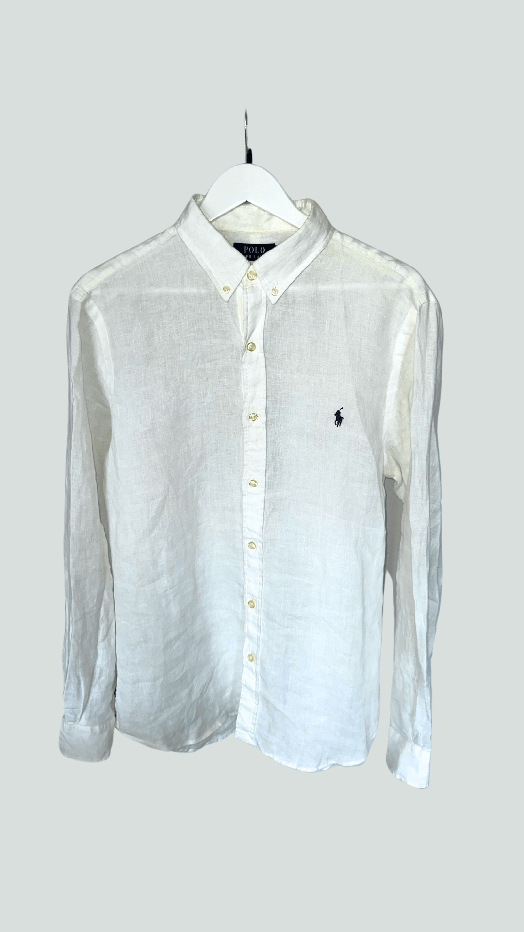 Ralph Lauren Linen shirt size L WHITE