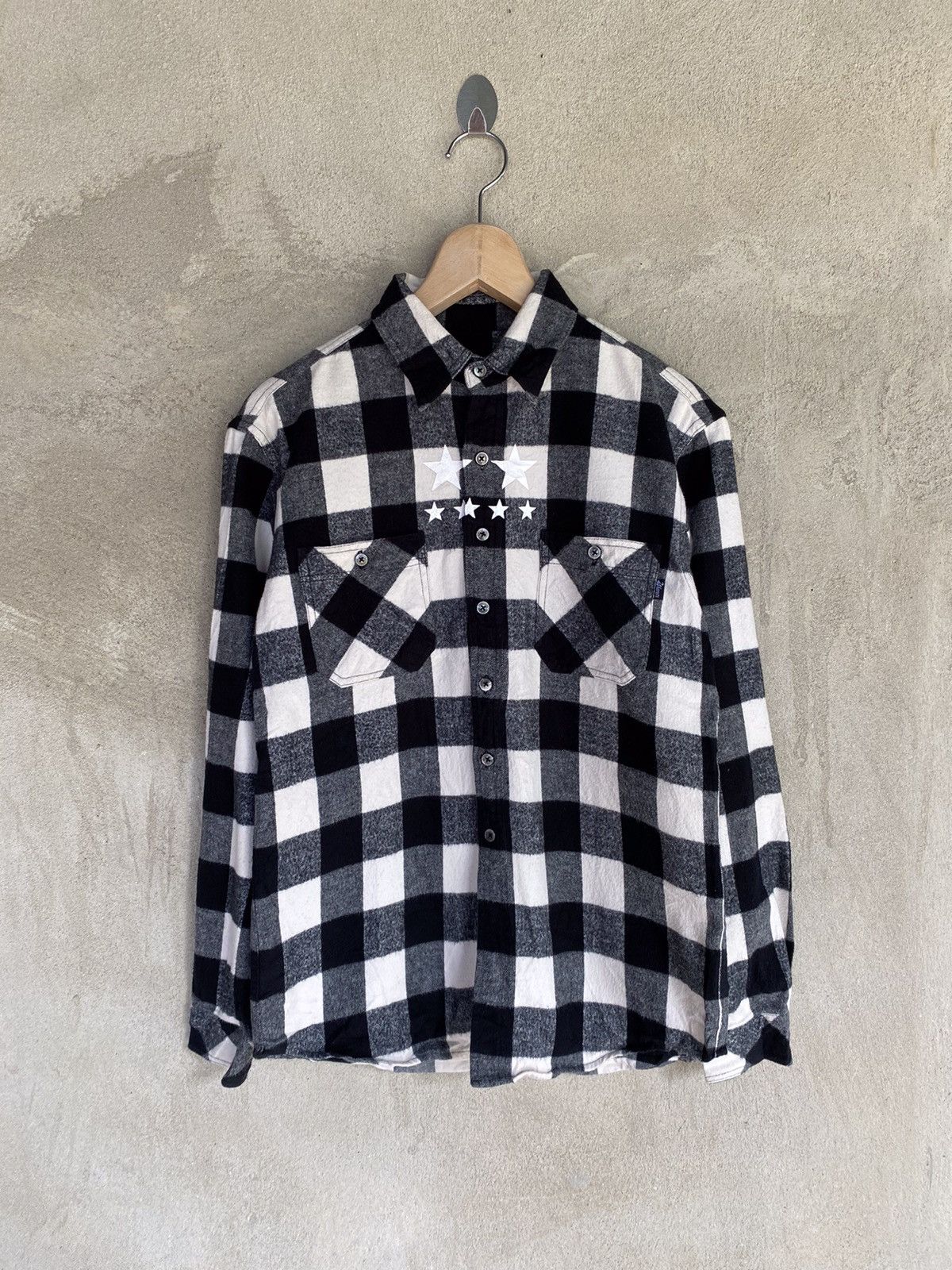 Japanese Brand 24karats Spellout Plaid Tartan Flannel Shirt Size US S / EU 44-46 / 1 - 2 Thumbnail