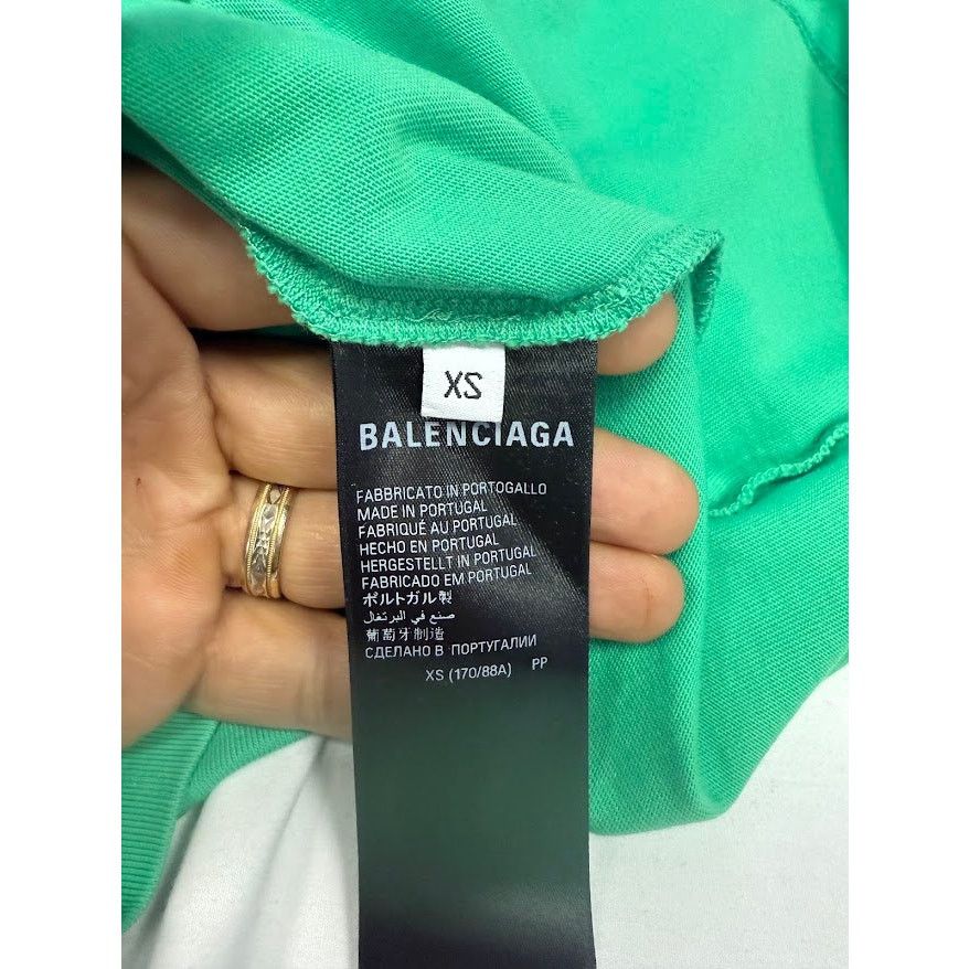 Balenciaga o1rshd1 Em Political Campaign Vintage Jersey T-Shirt Green Size US XS / EU 42 / 0 - 11 Thumbnail