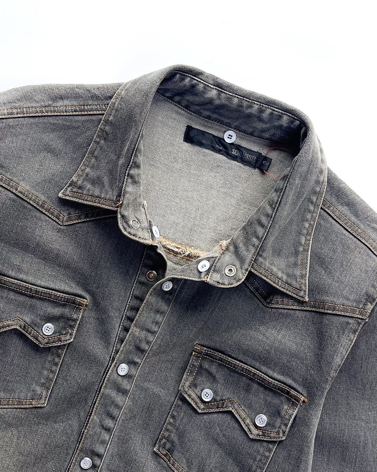 Schlussel Schlüssel Western Denim Shirt Size US S / EU 44-46 / 1 - 3 Thumbnail