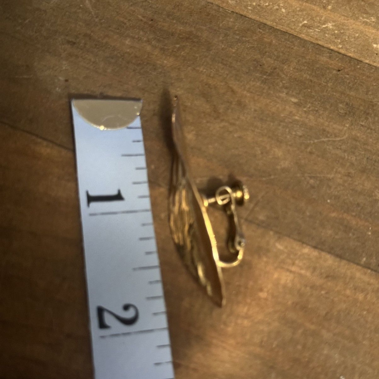 Other × Vintage Vintage Napier curved leave screw back earrings Size ONE SIZE - 4 Thumbnail