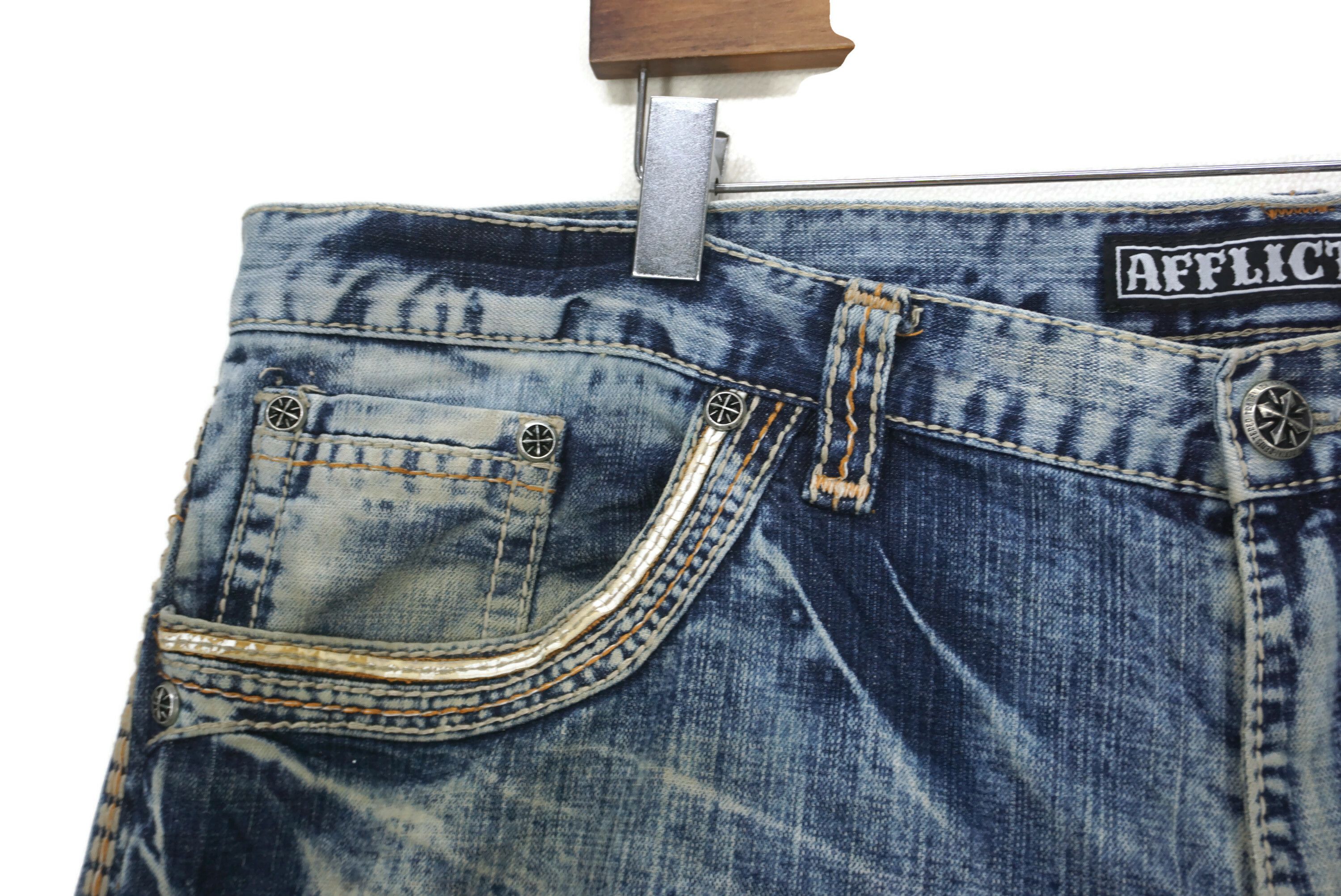 Affliction Blake Jeans Size 42 fit W45xL34.5 Black Premium Denim Size US 42 / EU 58 - 4 Thumbnail