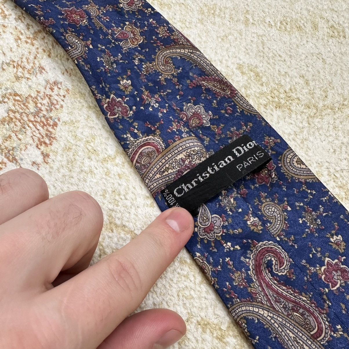 Christian Dior Monsieur Vintage Christian Dior Paris Tie Silk Y2K 90s USA Size ONE SIZE - 6 Thumbnail