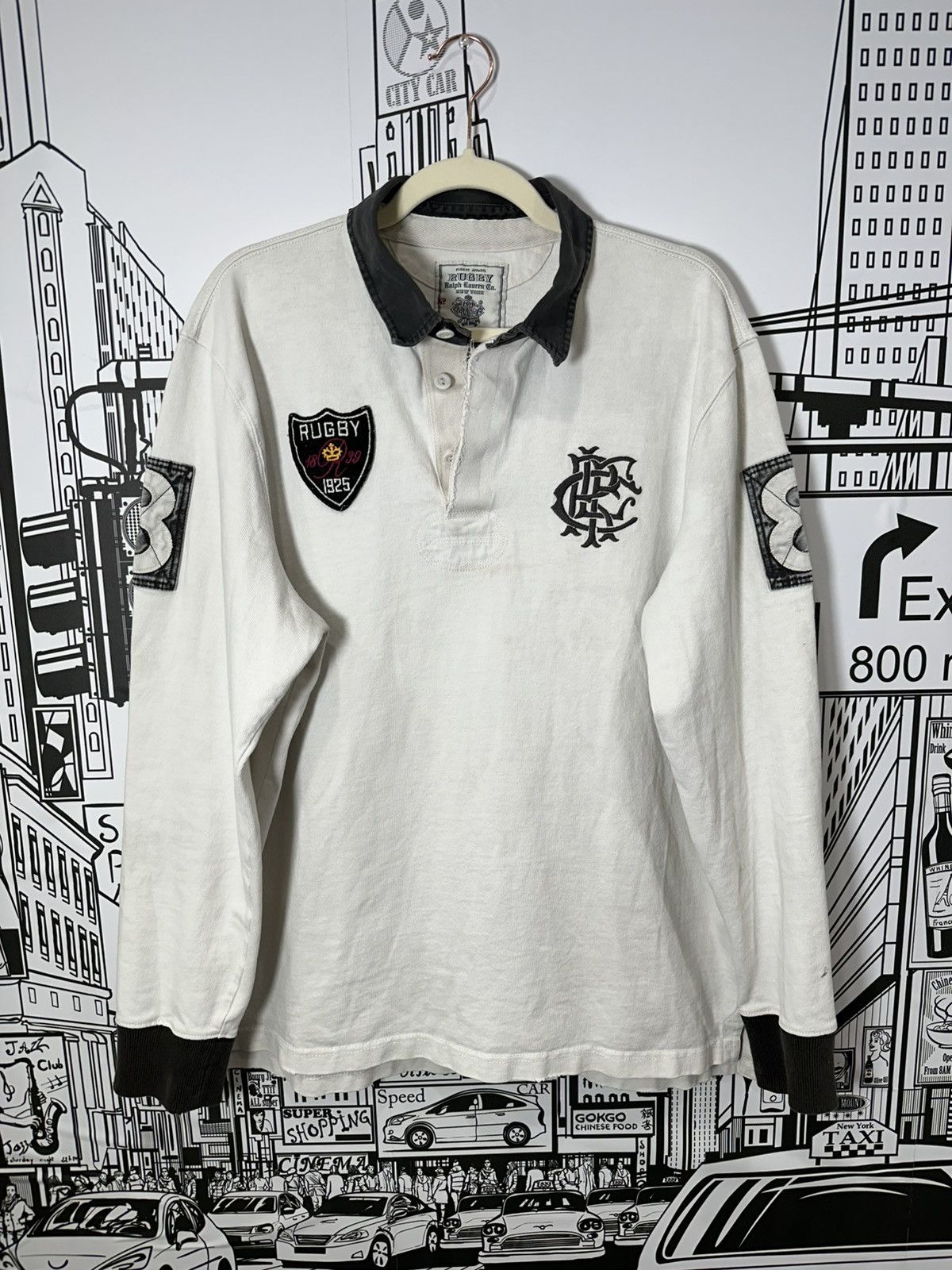 Rugby Ralph Lauren Rugby Ralph Lauren R.L.F.C Rugby Off-White XL Size US XL / EU 56 / 4 - 1 Thumbnail