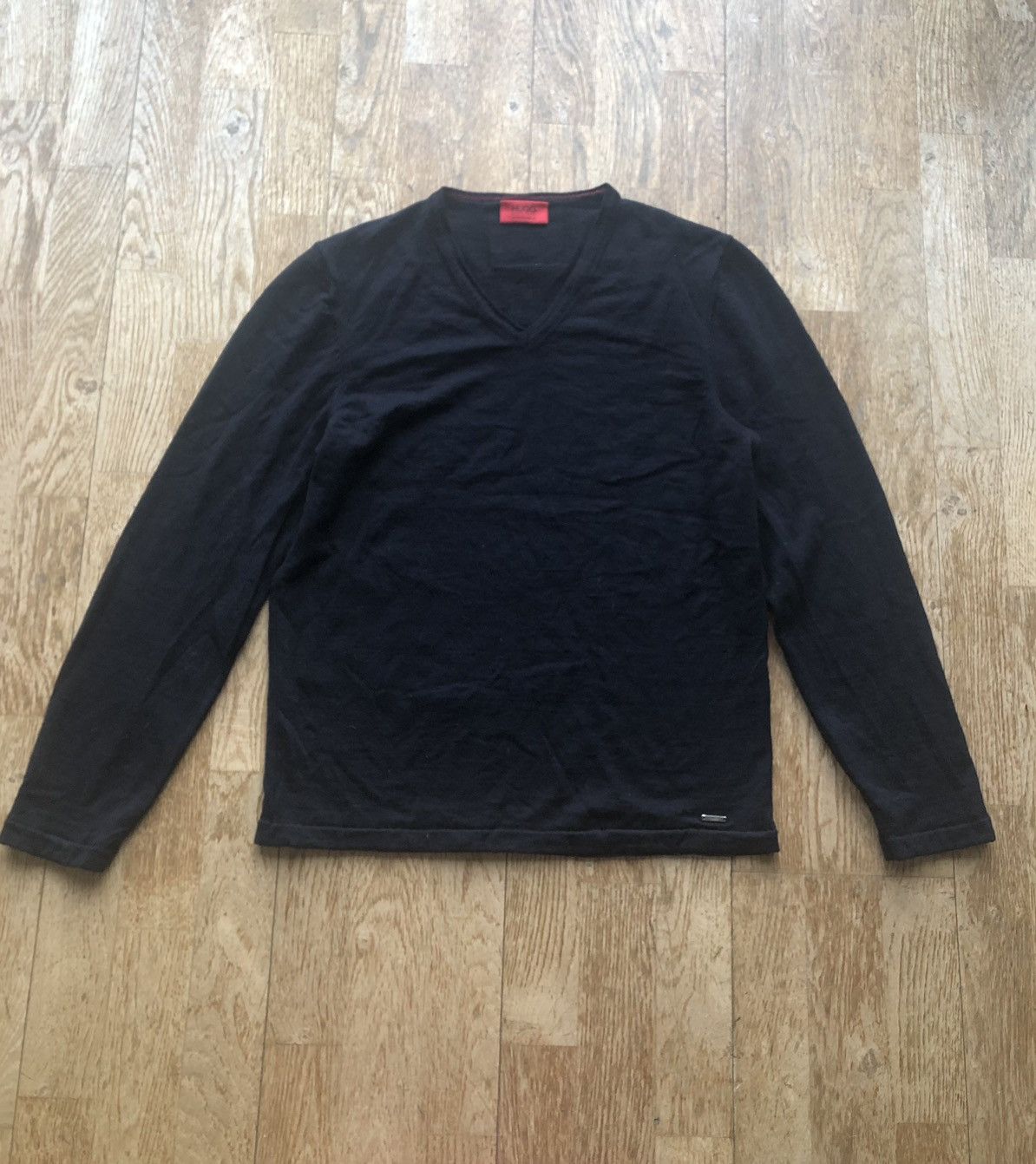 Hugo Boss × Vintage HUGO BOSS MERINO WOOL VINTAGE SWEATER Size US L / EU 52-54 / 3 - 1 Thumbnail