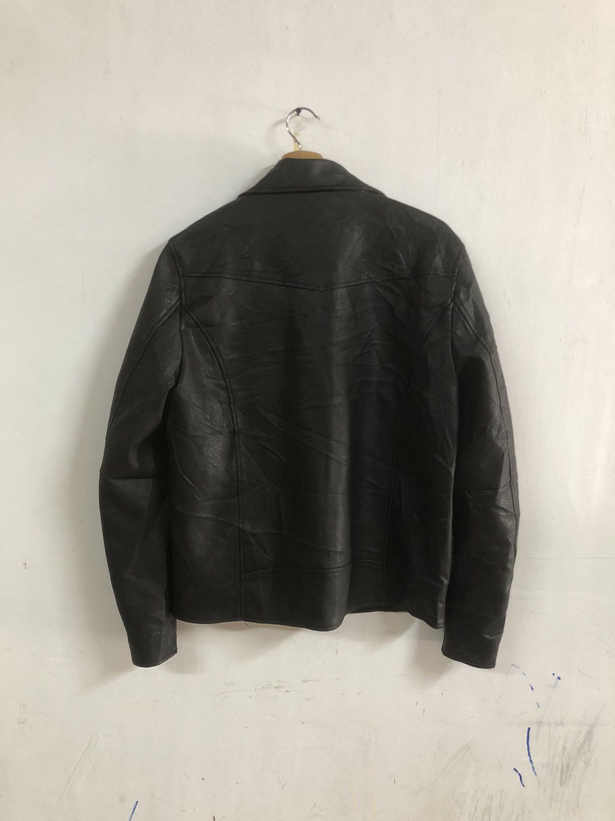 Designer × Japanese Brand vintage Y2K Leather Jacket Dress Volume Punk Design Size US M / EU 48-50 / 2 - 2 Thumbnail