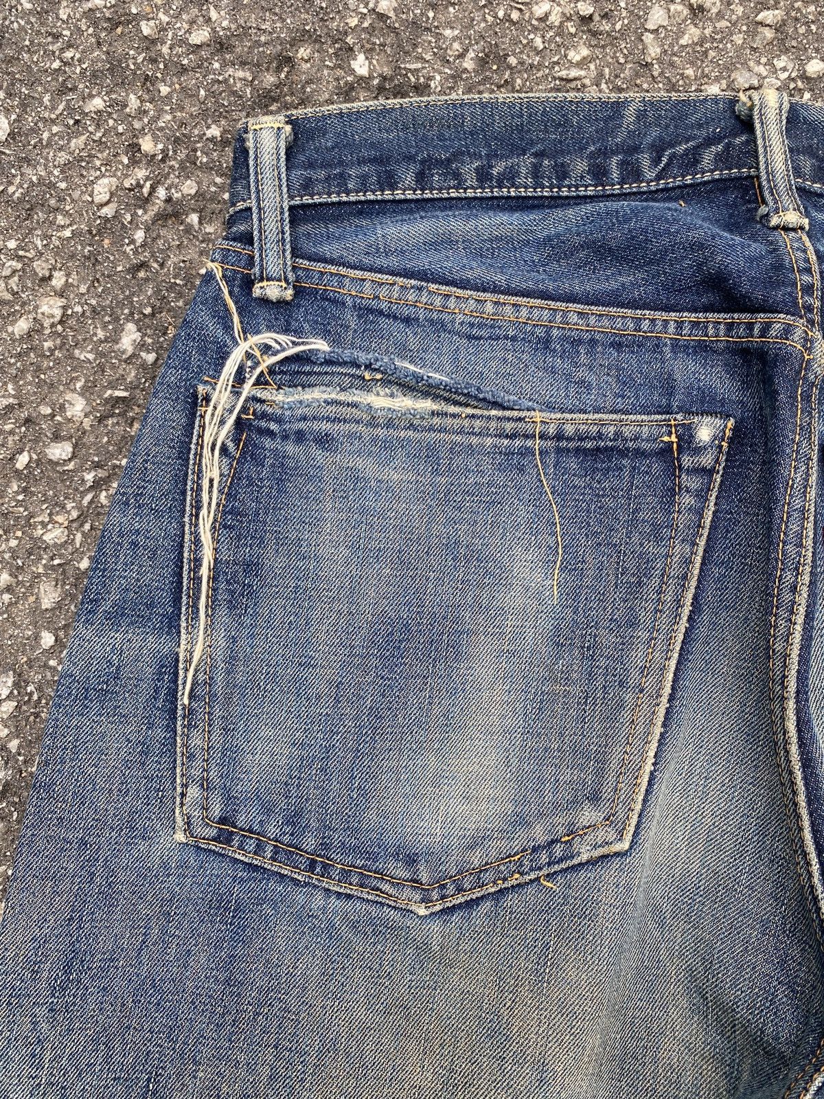 Japanese Brand × Pherrow's Vintage 90’s Pherrows Japan Washed Blue Selvedge Denim Size US 29 - 14 Thumbnail