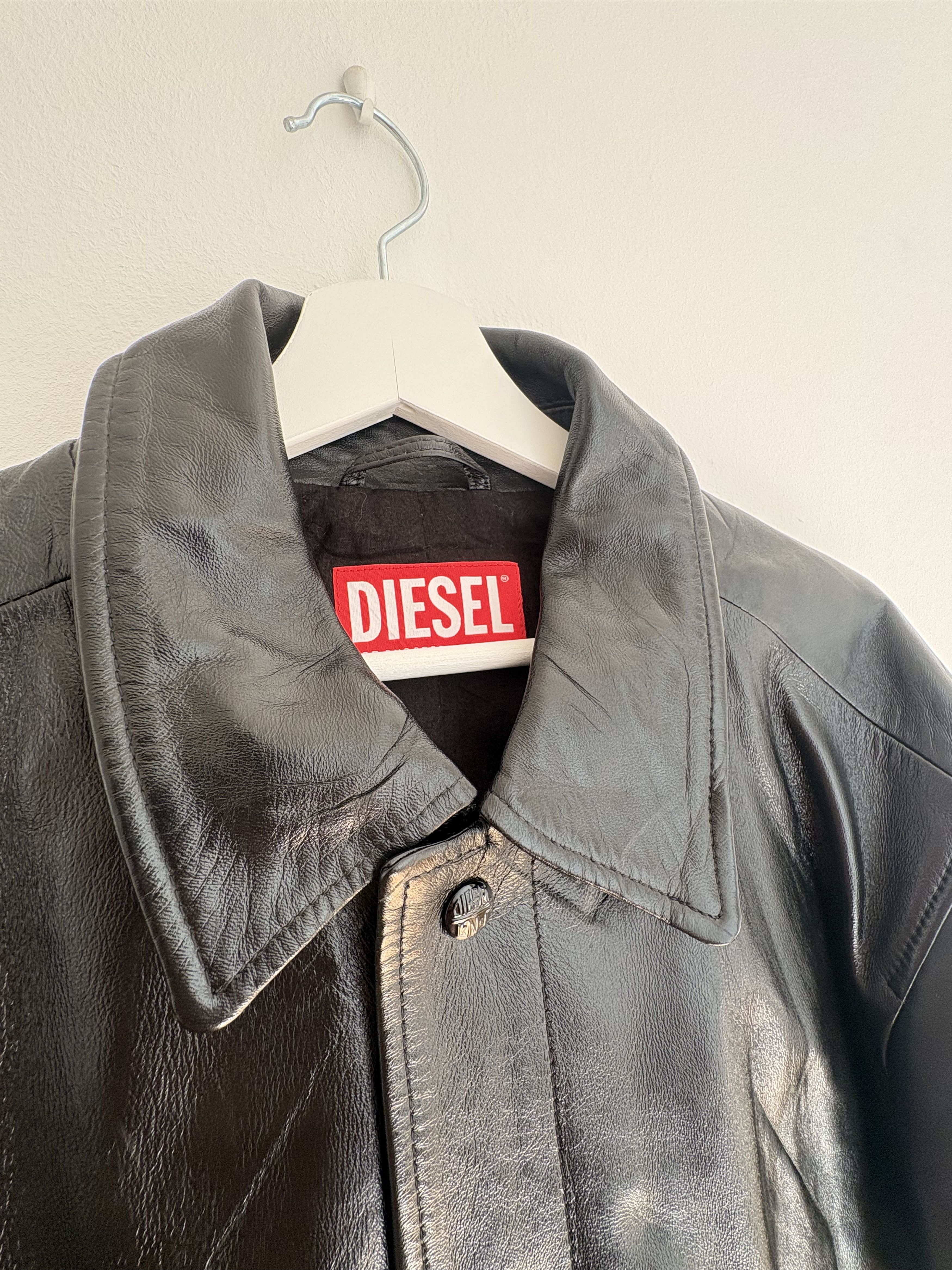 Diesel Diesel single-breasted leather coat Size US L / EU 52-54 / 3 - 4 Thumbnail