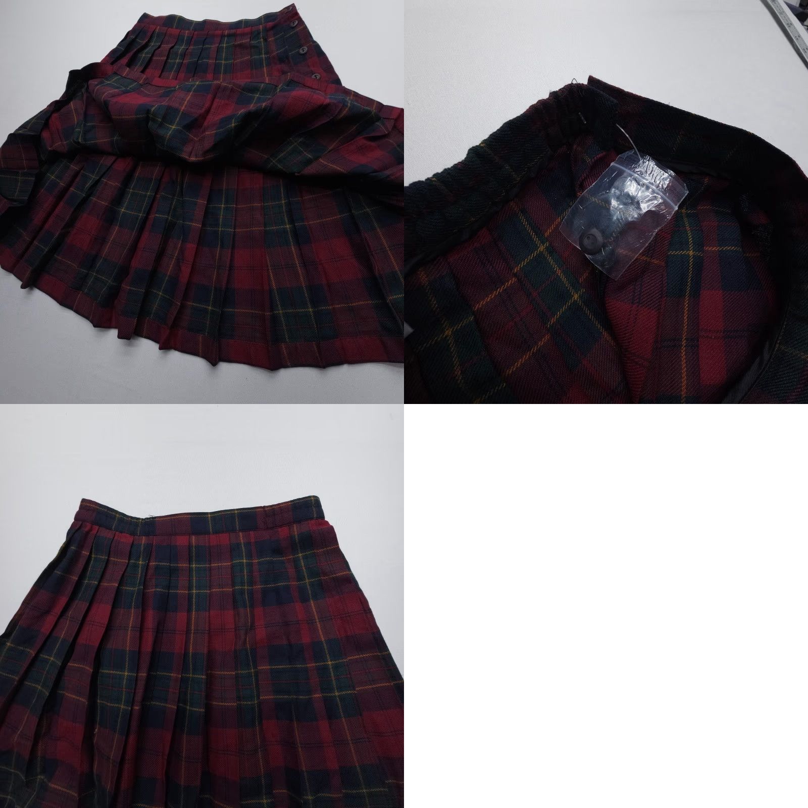 Vintage Vtg Liz Baker Pleated A Line Skirt Size 6P Plaid Academia Costume Preppy USA Size 28" / US 6 / IT 42 - 8 Thumbnail