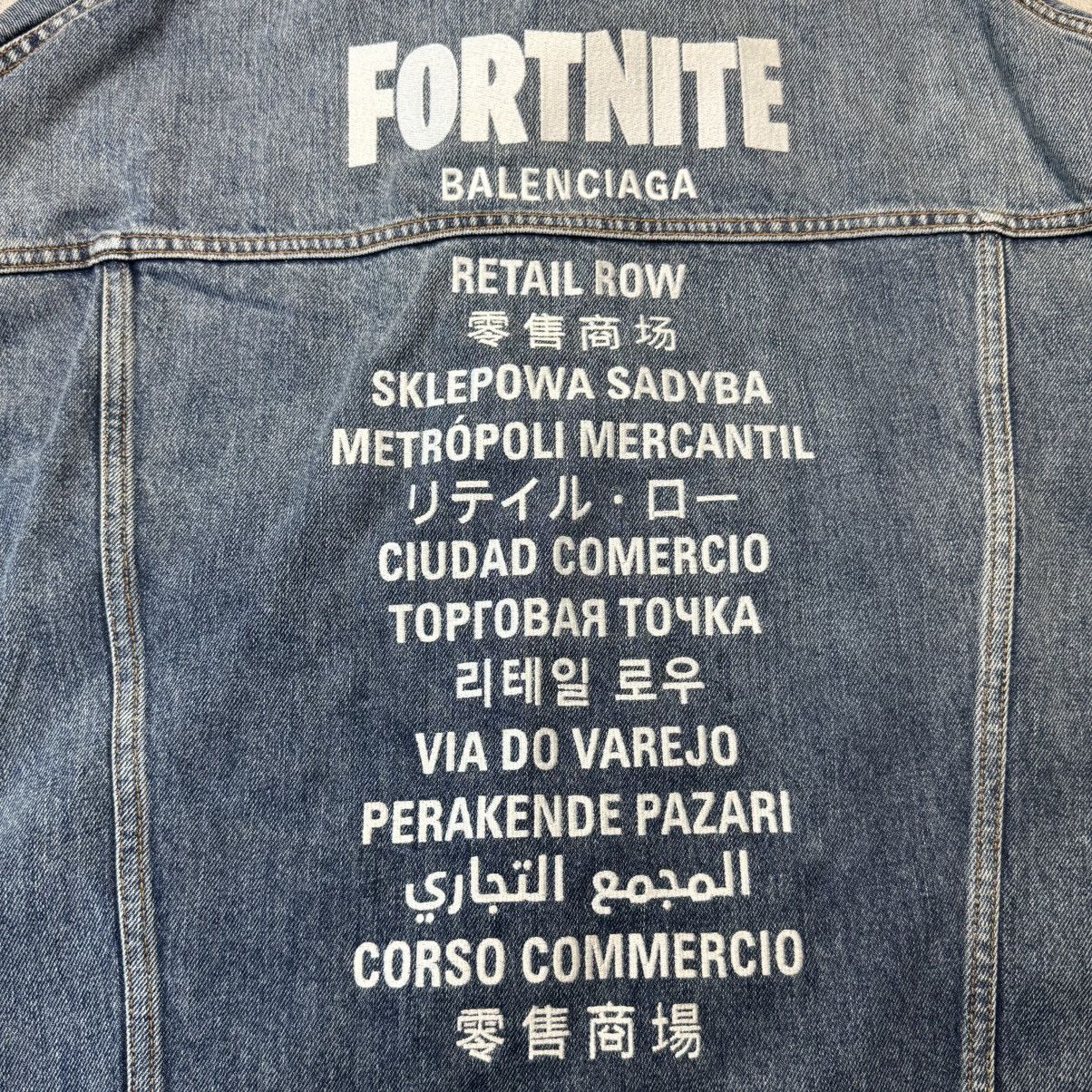 Balenciaga × The Game Balenciaga x Fortnite Multi Language Cowboy Jacket Fortnite Size US L / EU 52-54 / 3 - 5 Thumbnail