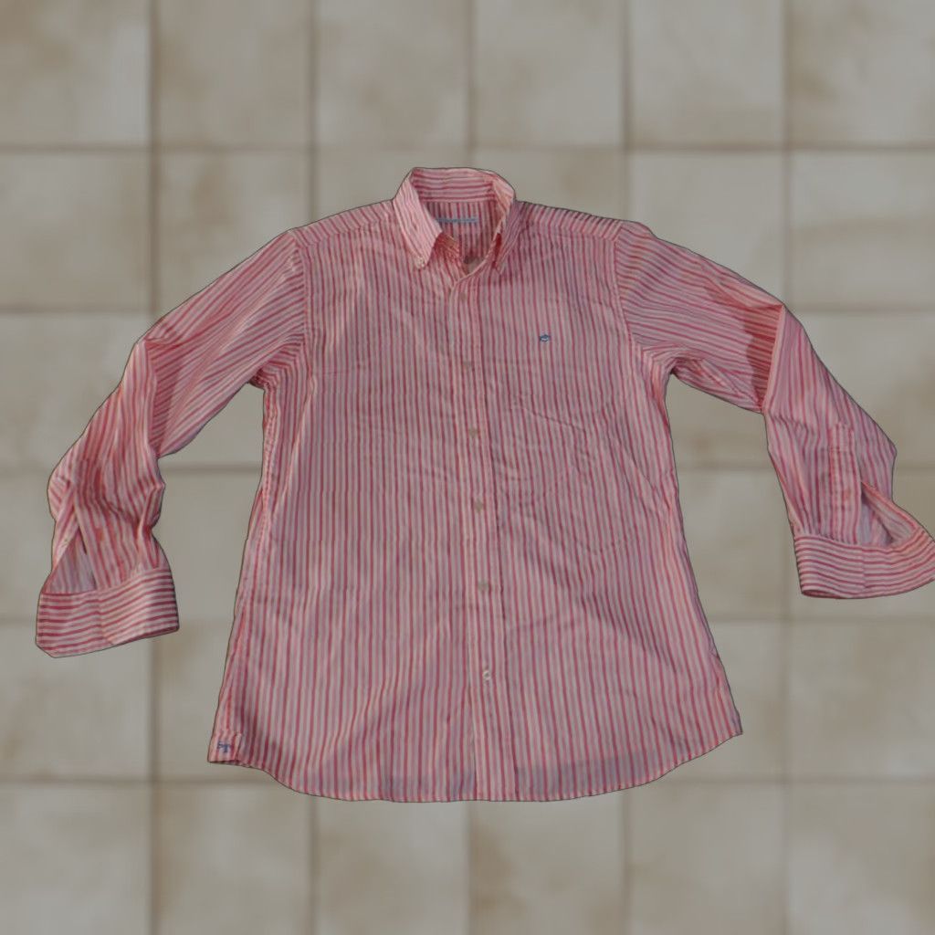 Southern Tide Southern Tide Shirt Mens Small Pink Striped Button Front Stretch Casual Button-Up Size US S / EU 44-46 / 1 - 1 Thumbnail