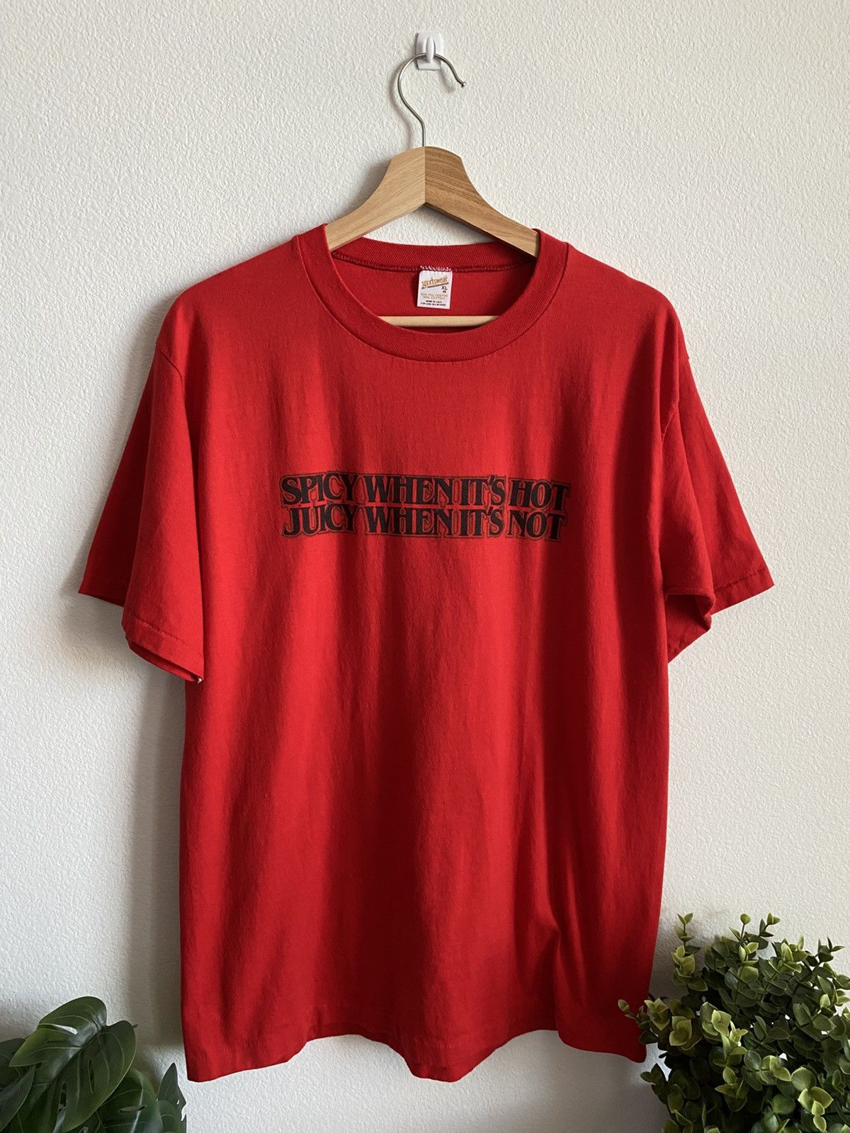Unsound Rags True Vintage 80s Spiked Seltzer Word Tee Single Stitch Size US XL / EU 56 / 4 - 1 Thumbnail