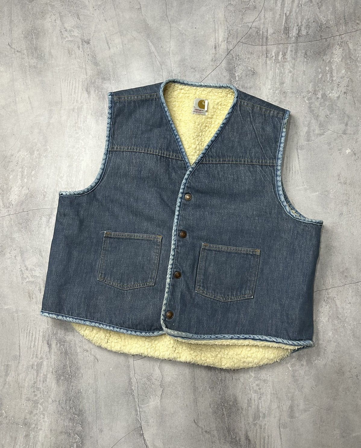 Carhartt × Carhartt Wip × Vintage Vintage Carhartt vest Size US XL / EU 56 / 4 - 1 Thumbnail