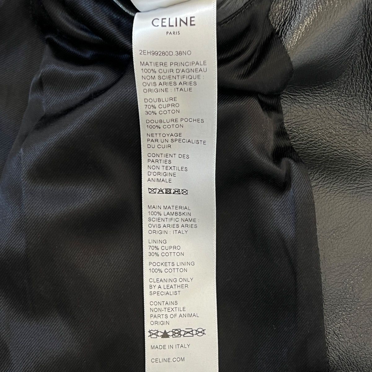 Celine CELINE 24SS Hedi Slimane Multi-Pocket Blouson Leather Jacket Size US L / EU 52-54 / 3 - 8 Thumbnail