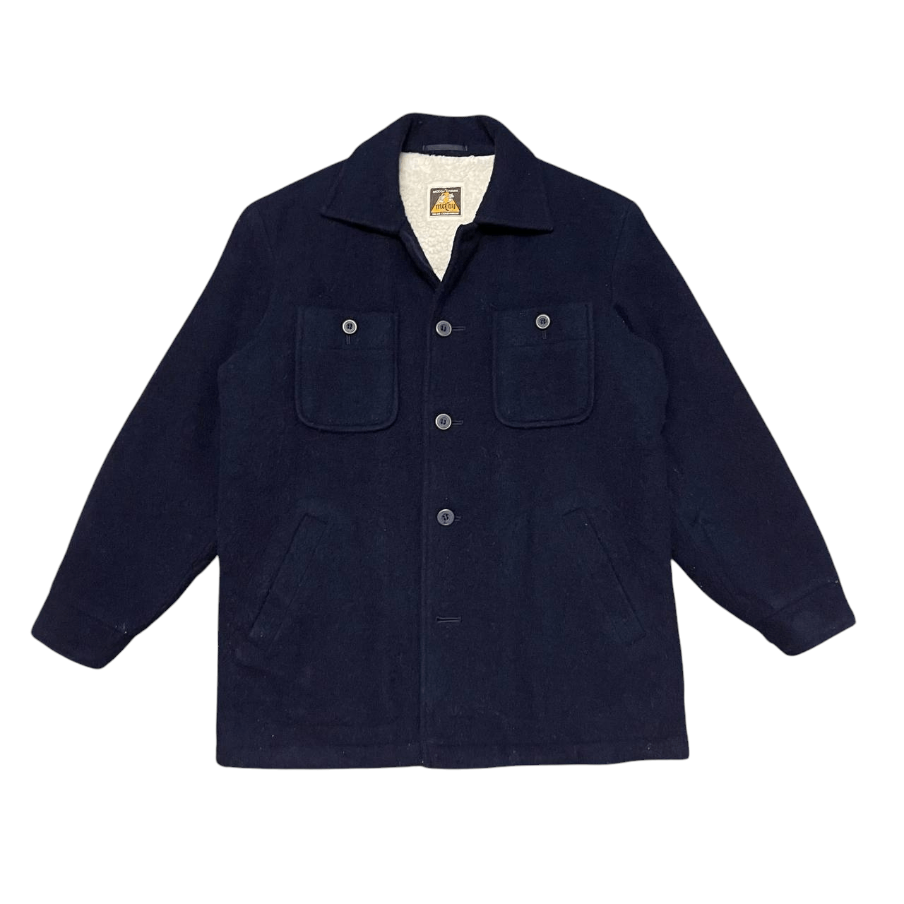 The Real McCoy's Vintage Mccoy Casual Wool Jacket Sherpa Linning Size US L / EU 52-54 / 3 - 1 Thumbnail