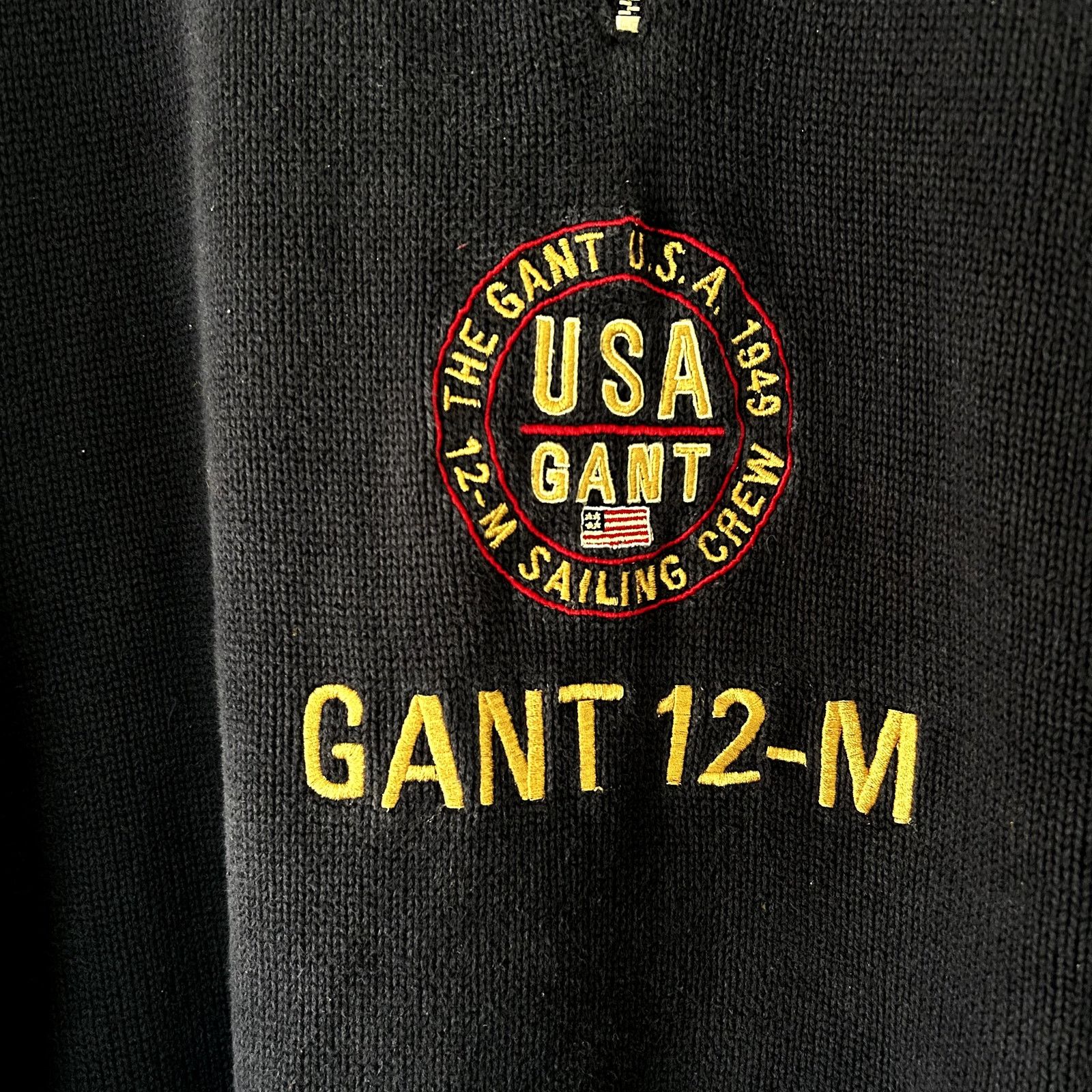 Gant Vintage Mens GANT hand framed 100% cotton Sailing pullover Size US XL / EU 56 / 4 - 2 Thumbnail