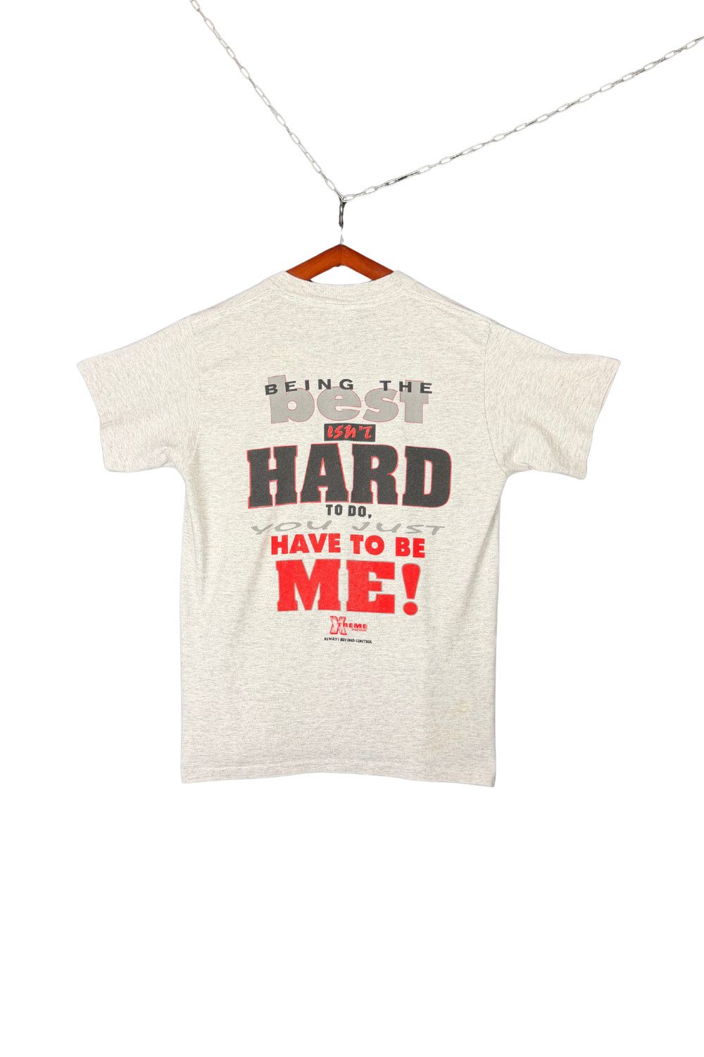 Vintage 90s Xtreme Sportswear “You Just Have To Be Me” Tee Size US XL / EU 56 / 4 - 1 Thumbnail