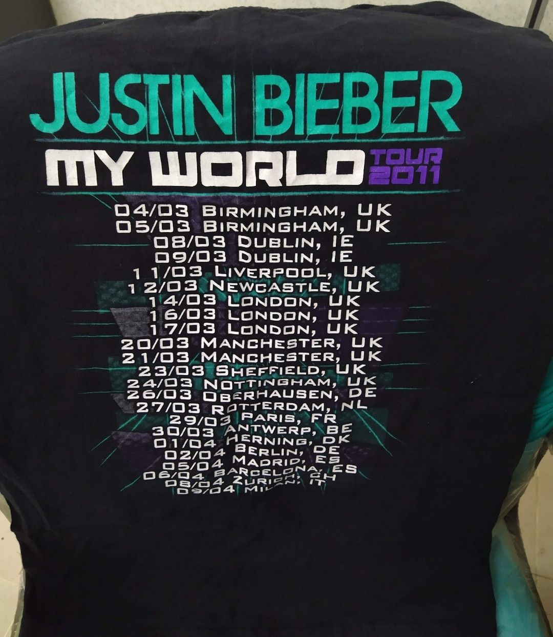 Band Tees 🔥Y2K 🔥 Justin Bieber Tour 2011 Size US S / EU 44-46 / 1 - 4 Thumbnail