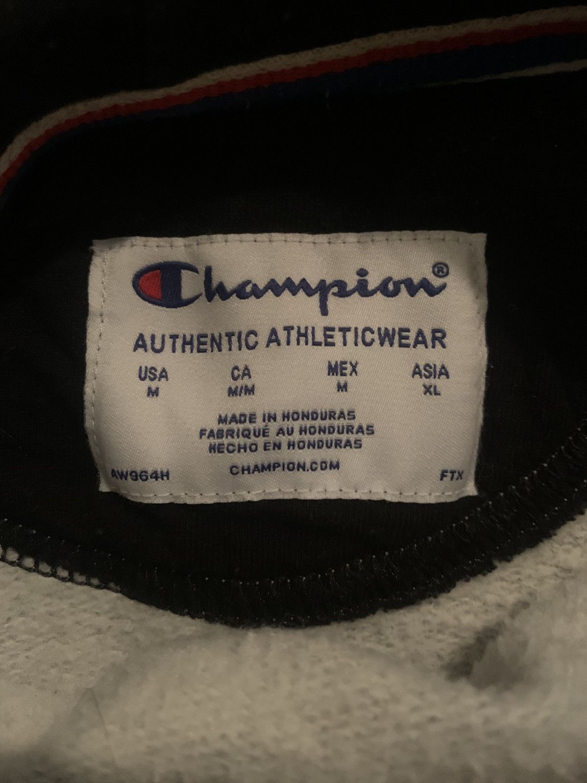 Champion Champion Grey Big Logo Hoodie Size US M / EU 48-50 / 2 - 6 Thumbnail
