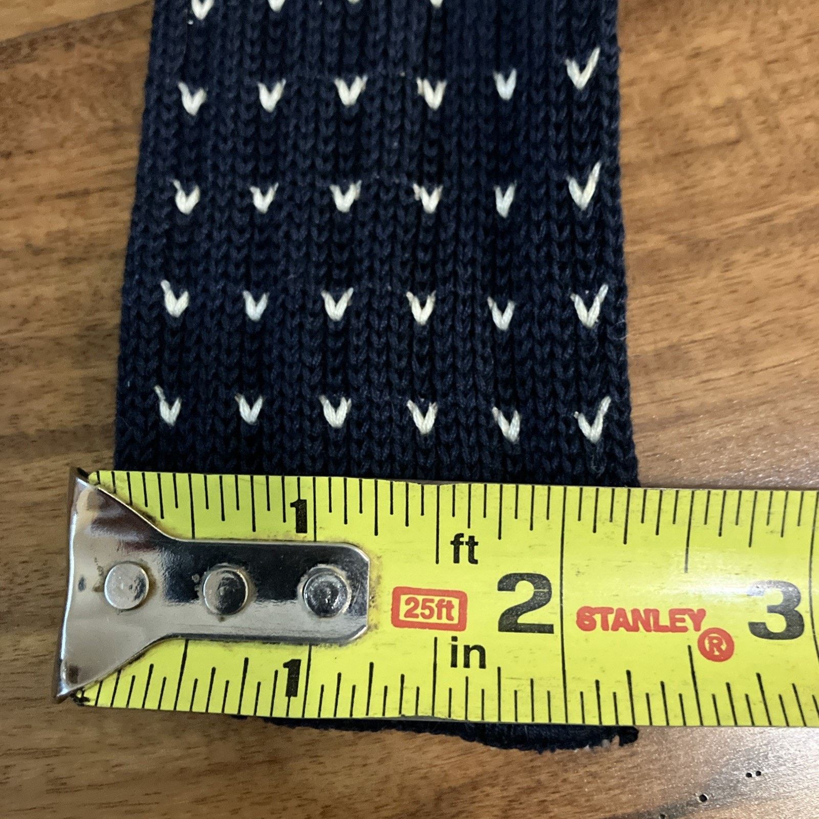 Other Vintage Rooster Square Knit End Necktie Blue Geometric 1960s Size ONE SIZE - 9 Thumbnail