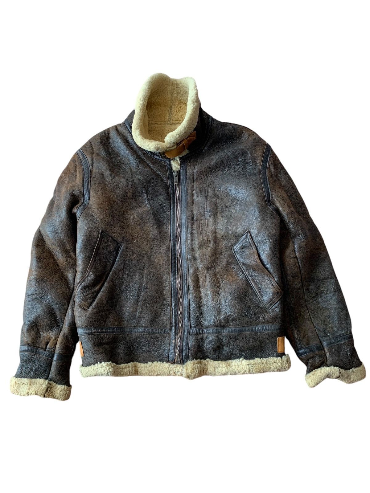 🔥VTG KONVOY SHEEPSKIN COATS LEATHER TYPE B-3