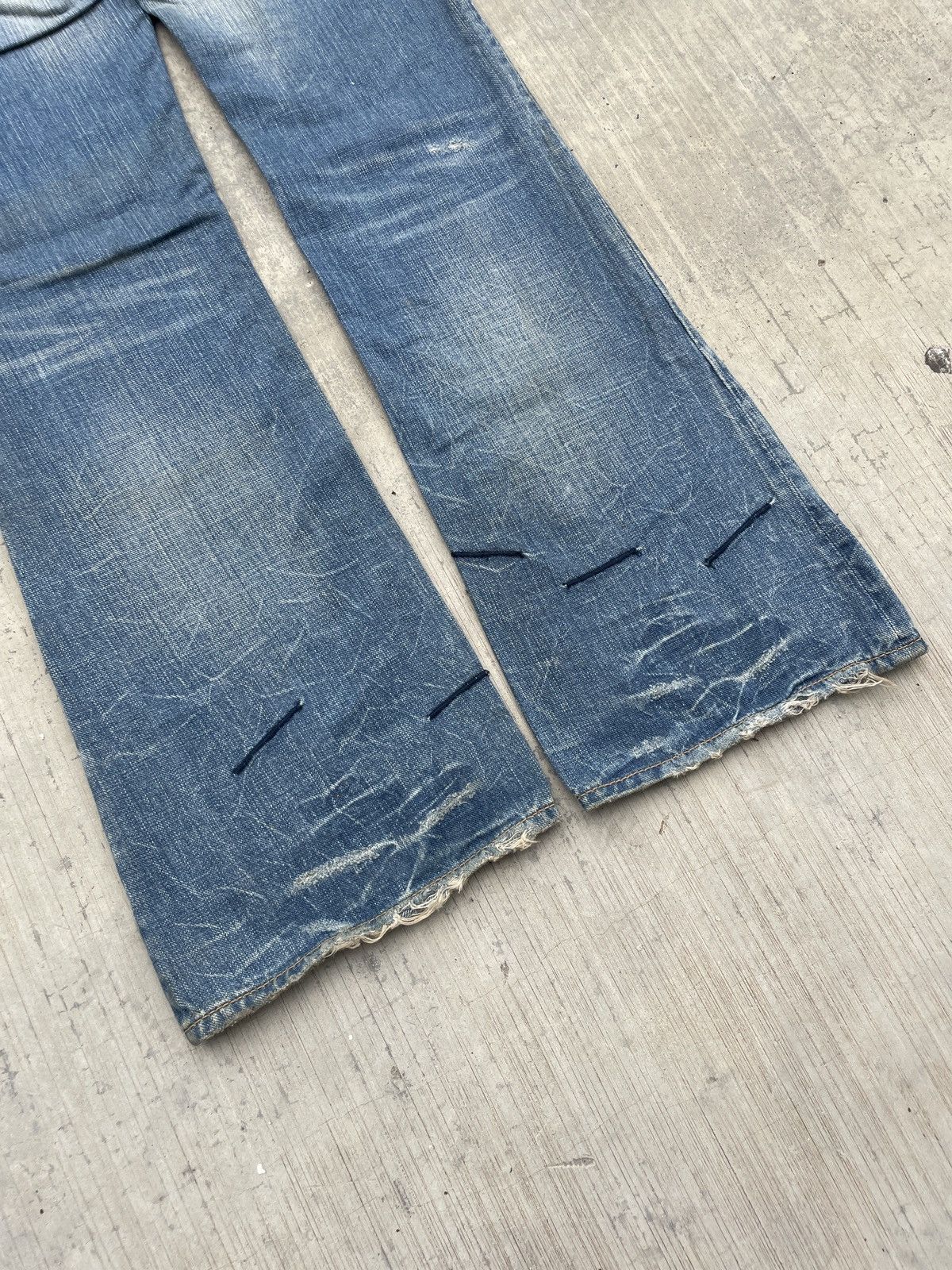 Japanese Brand 2000s JAPANESE BRAND ANTGAUGE DOUBLE WAIST MUDWASH FLARE Size US 30 / EU 46 - 6 Thumbnail