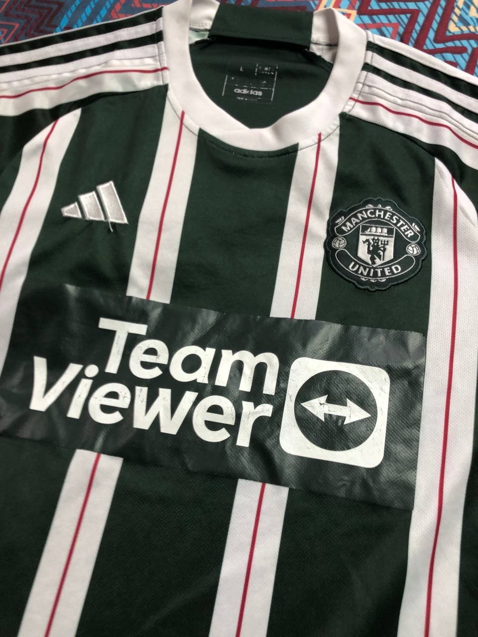 Adidas T-Shirt Adidas MANCHESTER UNITED Y2K Jerseys Vintage Size US L / EU 52-54 / 3 - 5 Thumbnail