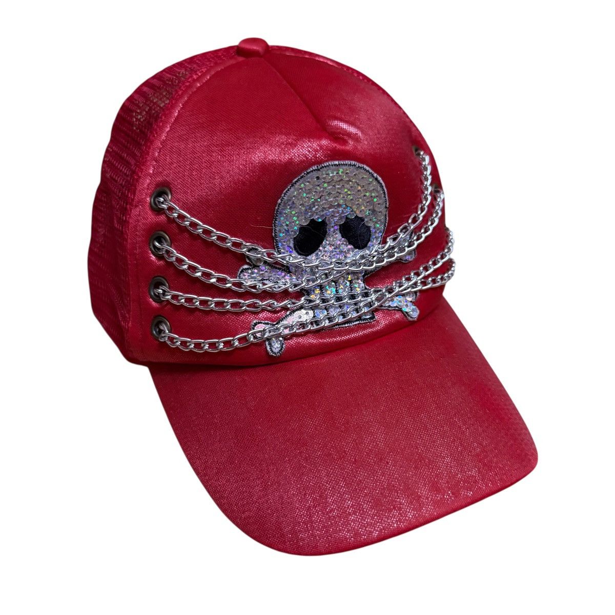 Japanese Brand Skull Skeleton Trucker Cap Size ONE SIZE - 2 Thumbnail