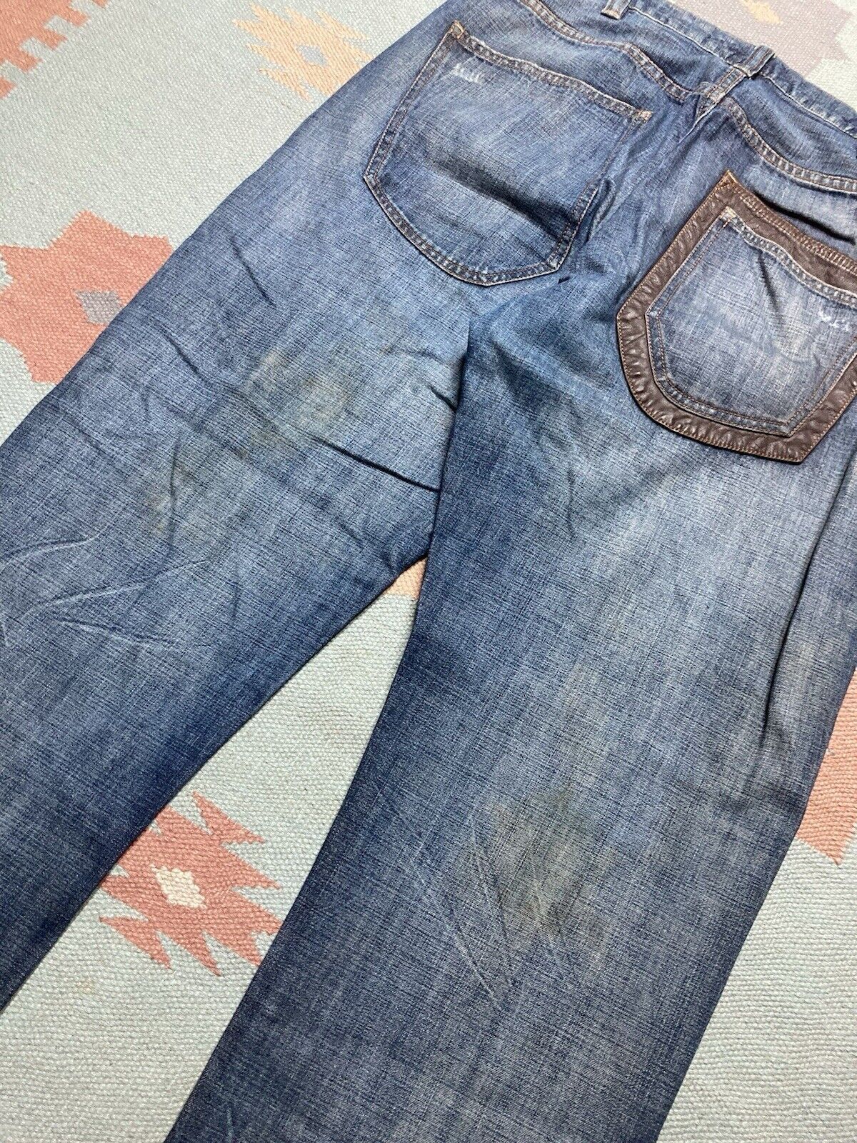 Sean John × Vintage VTG y2k baggy jeans Sean John faded wide pipes skater 38x34 Size US 38 / EU 54 - 3 Thumbnail