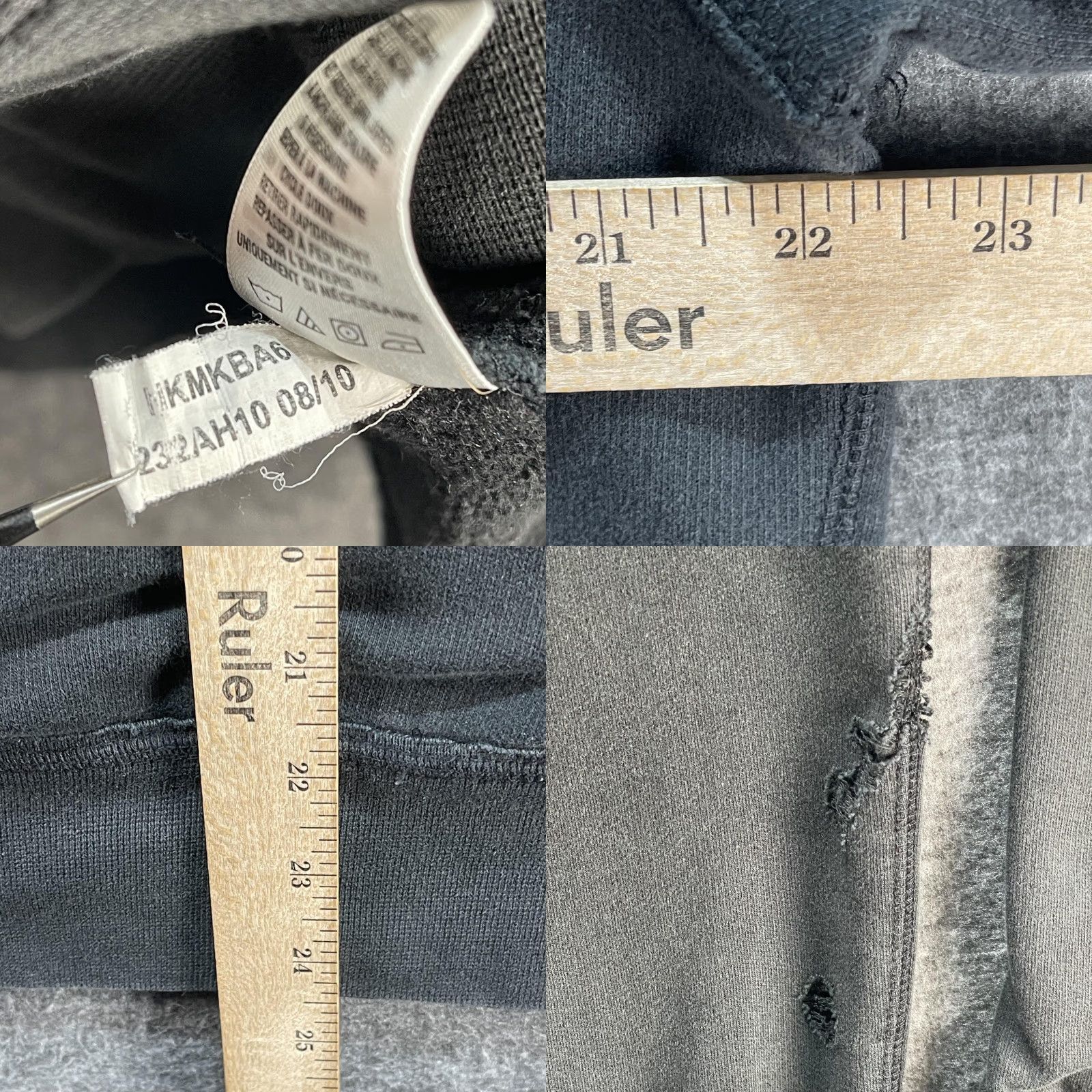 Vintage VINTAGE Aeropostale Hoodie Mens M Charcoal Pullover Hooded Kangaroo Pocket Graphic Print 87 NYC 87th Dept City Mens Size US M / EU 48-50 / 2 - 9 Thumbnail
