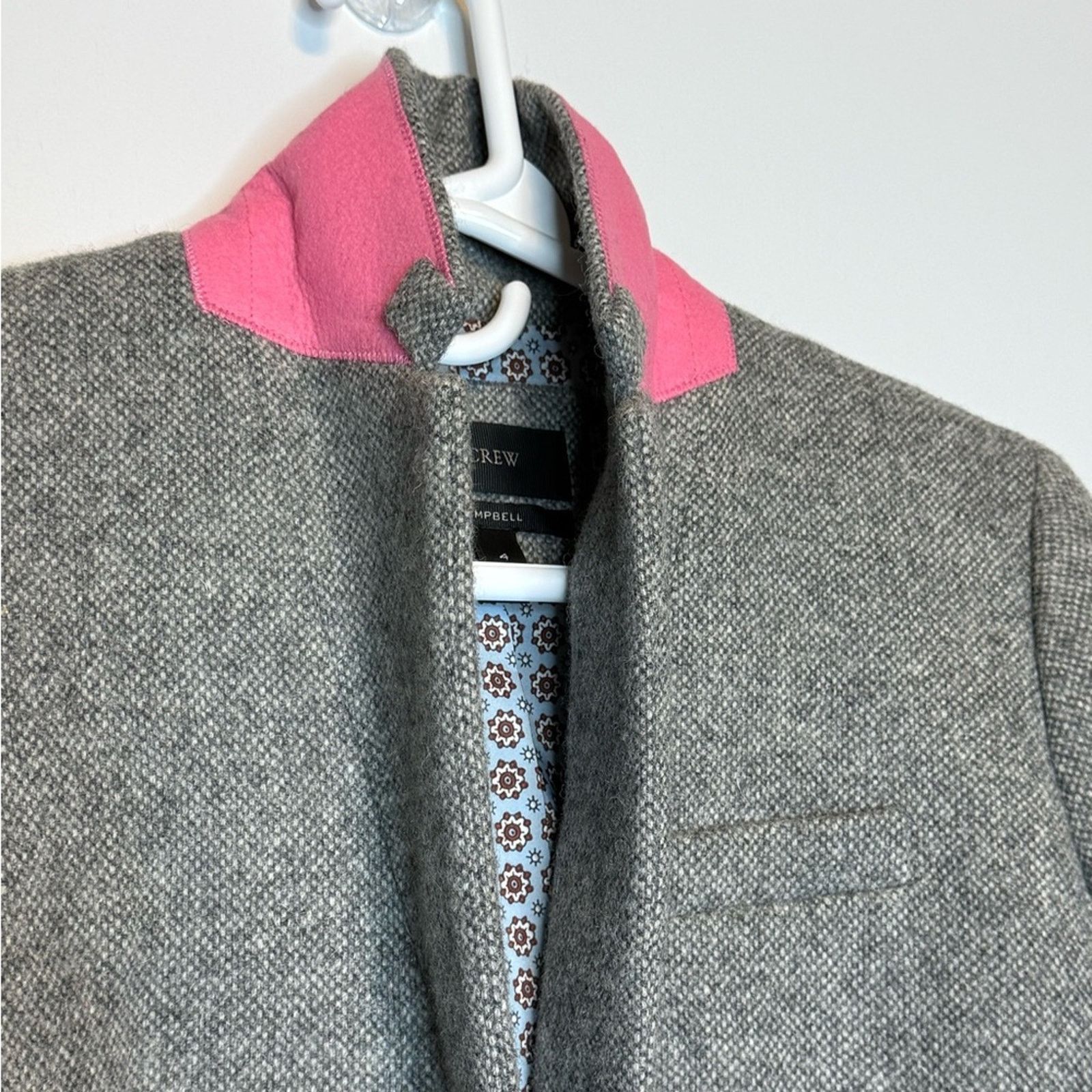 J.Crew RARE J.Crew Campbell Donegal Blazer Wool Grey Size S / US 4 / IT 40 - 13 Thumbnail