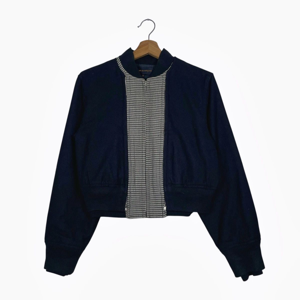 Comme des Garcons AD1989 Comme Des Garcons Double Layer Houndstooth Bomber Size US S / EU 44-46 / 1 - 2 Thumbnail