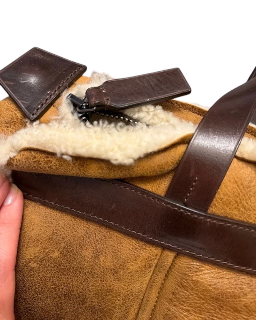 Dsquared2 SHEARLING LEATHER HANDBAG Size ONE SIZE - 9 Thumbnail