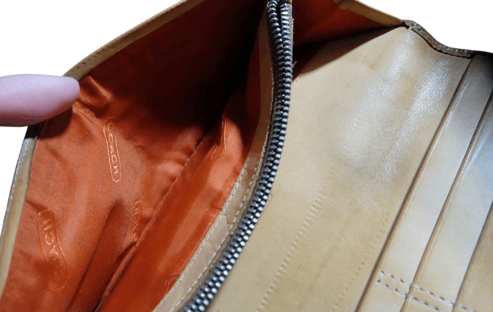 Coach Vintage Coach Logo Monogram Jacquard & Leather Long Wallet Size ONE SIZE - 6 Thumbnail