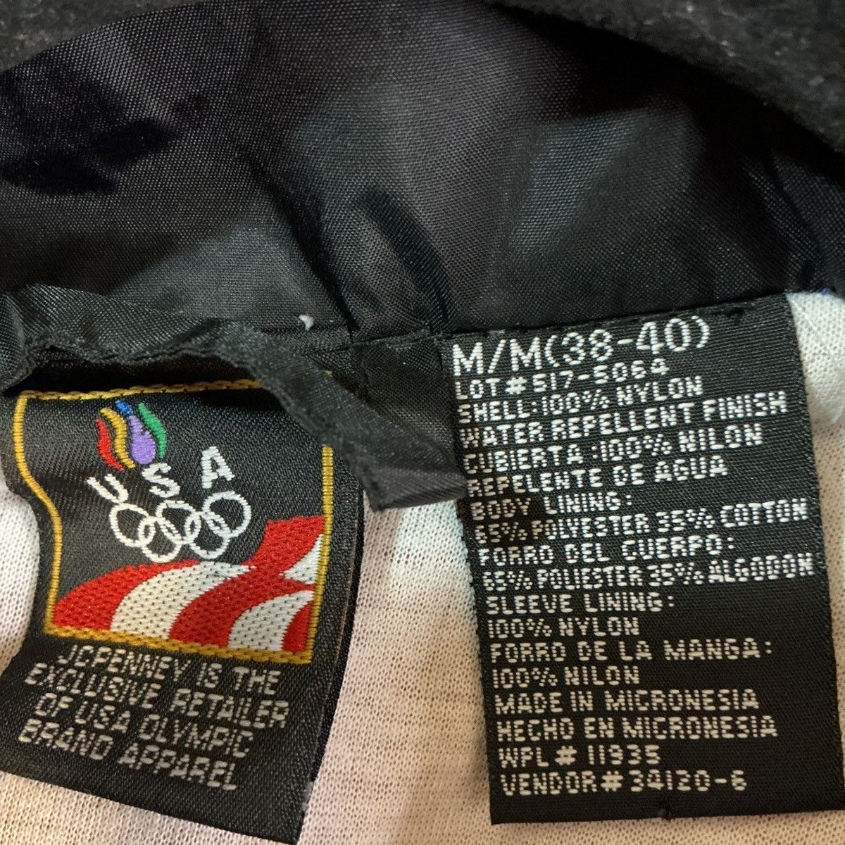 Other Vintage 90s Olympic jcpenney Red Black nylon men’s MedJacket Size US M / EU 48-50 / 2 - 4 Thumbnail