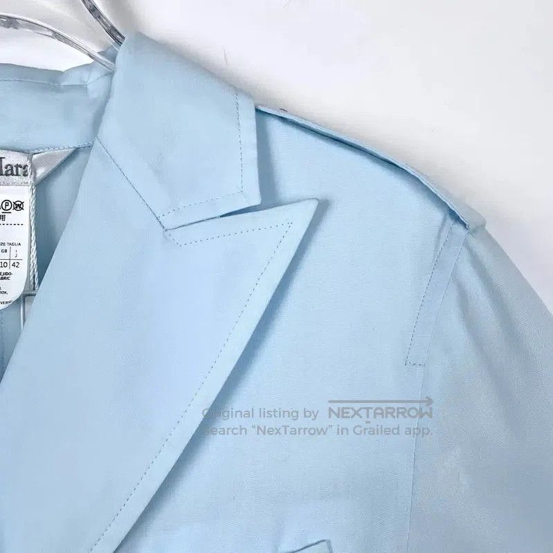 Max Mara MaxMara Light Blue Cotton Dress for Women . Size M / US 6-8 / IT 42-44 - 3 Thumbnail