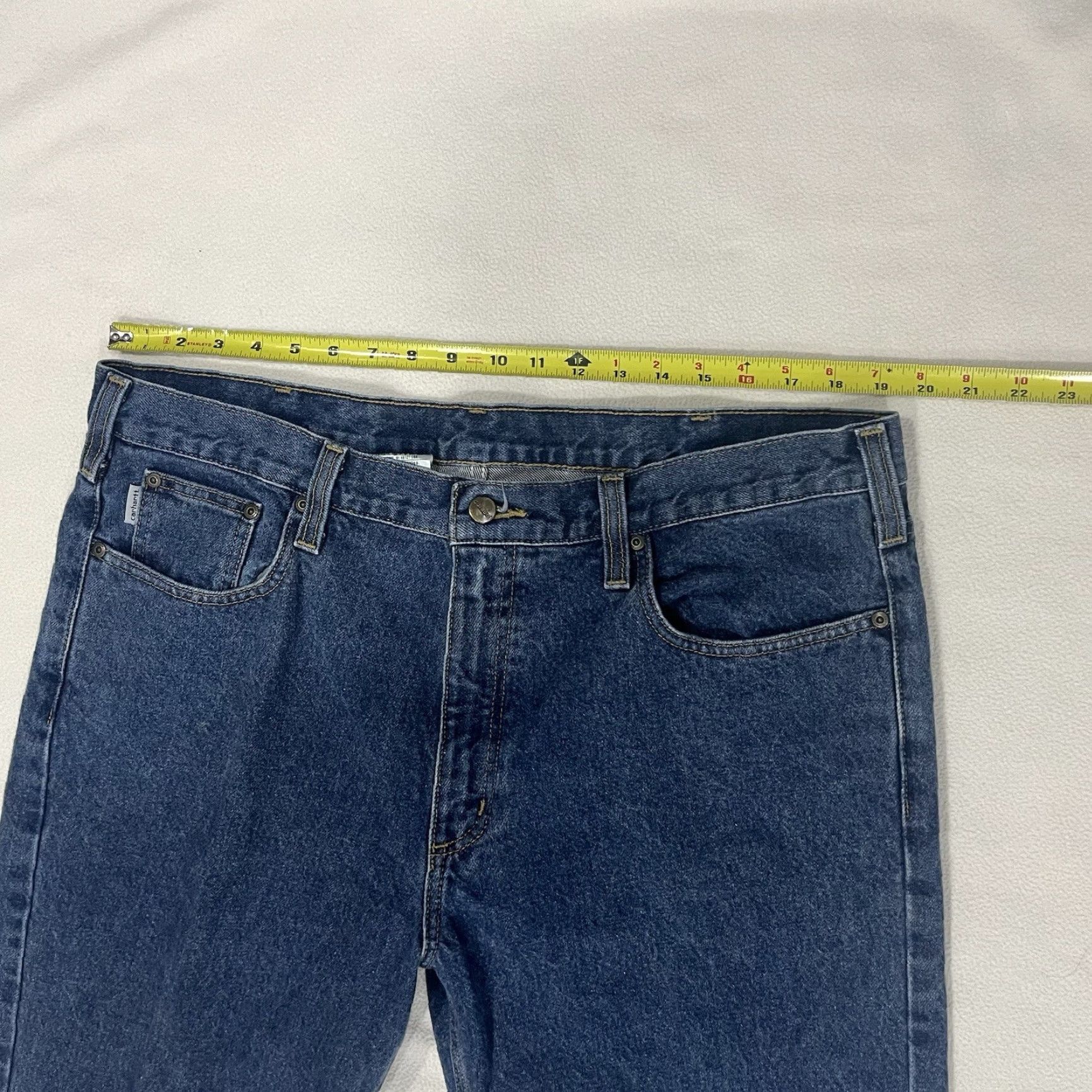 Carhartt Carhartt Jeans Regular Straight 5-Pocket Denim Blue 40x30 Men's B480-DPS Vintage No 90s Workwear Carhartt Model Size US 40 / EU 56 - 6 Thumbnail
