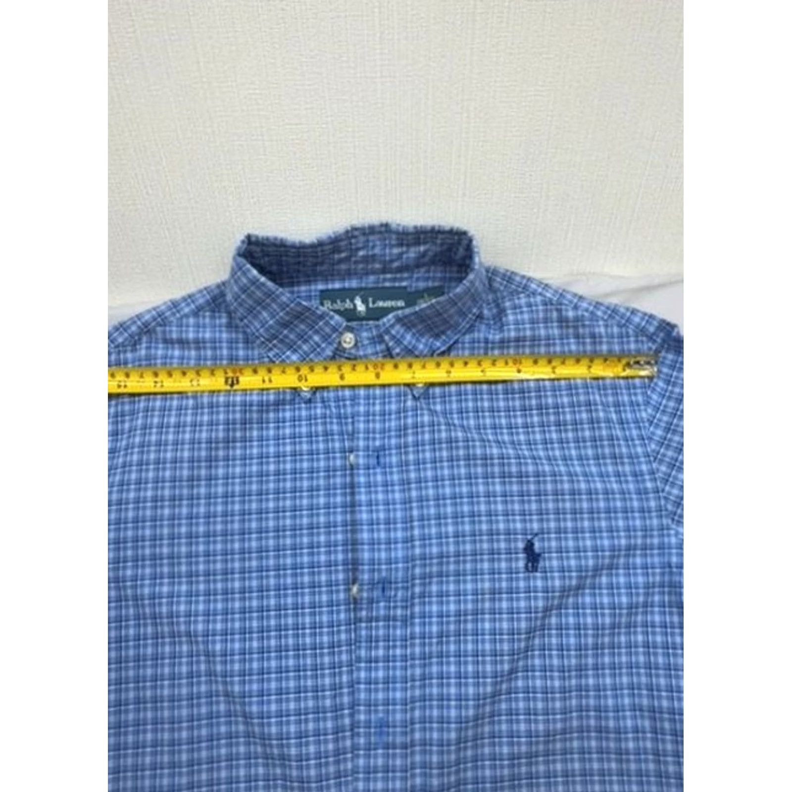 Ralph Lauren Ralph Lauren Mens Blue Plaid Flannel Button Down Shirt Size S Size US S / EU 44-46 / 1 - 7 Thumbnail