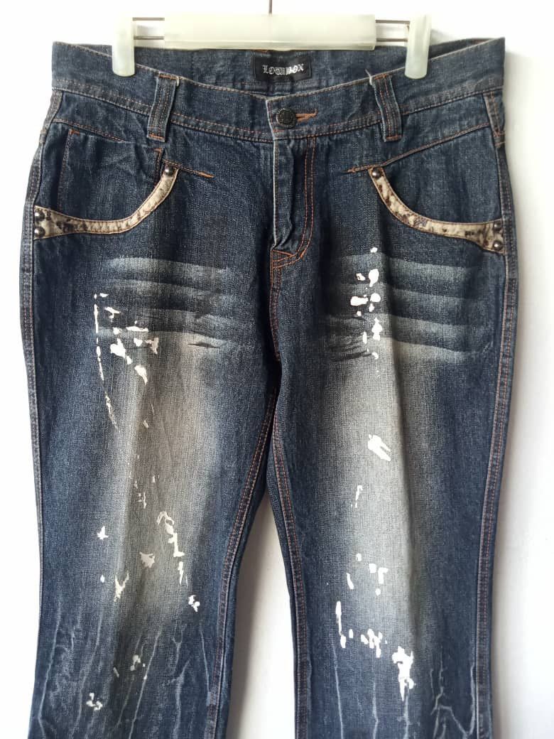 Japanese Brand × Seditionaries Japanese Brand Distressed Paint Splatter Flare Denim Size US 32 / EU 48 - 2 Thumbnail